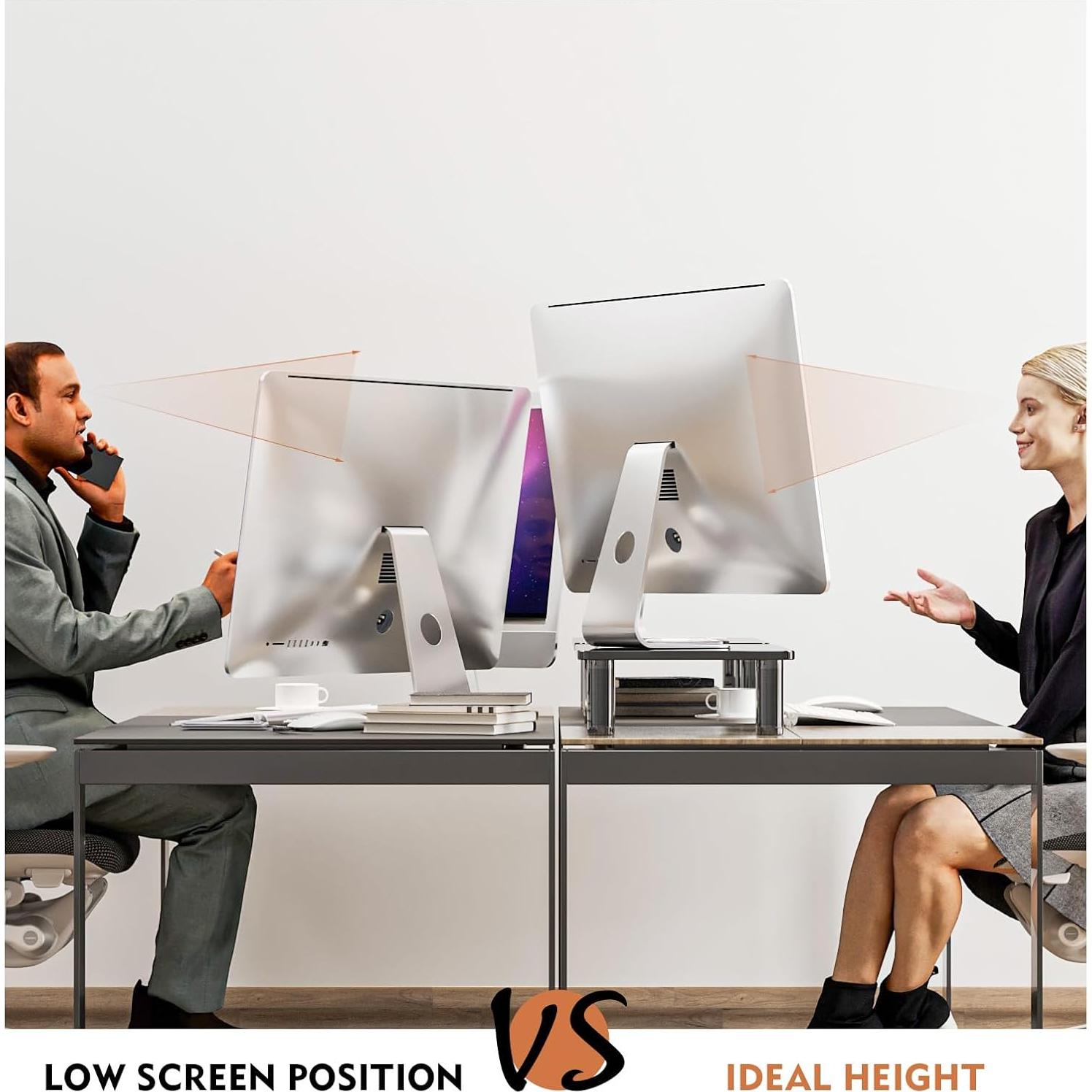 Soporte para Monitor Ajustable HEMUDU HD01B-202 - Paquete de 2