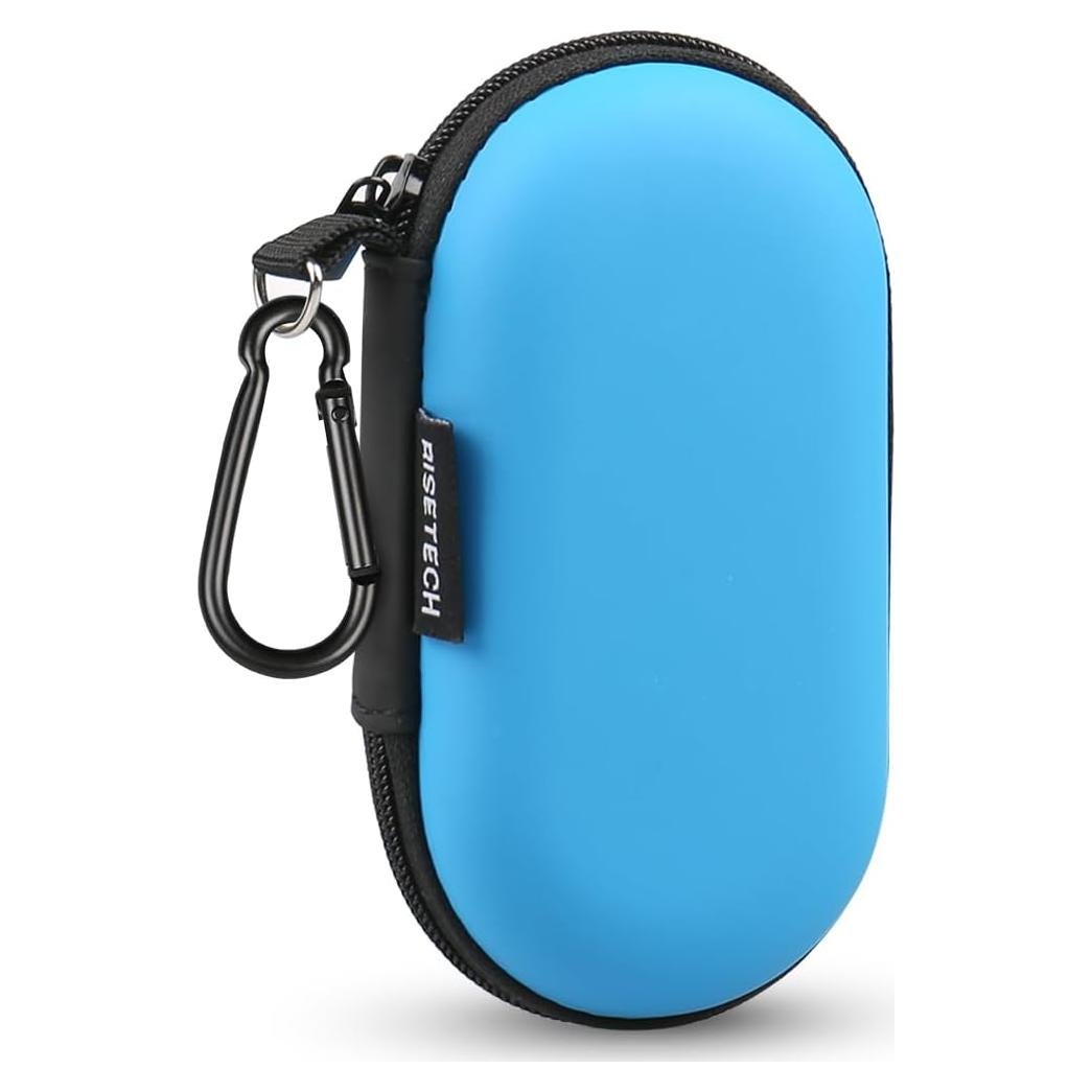 Funda de transporte RISETECH para auriculares EVA azul
