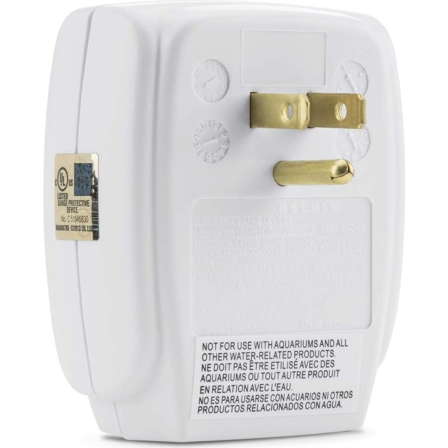 Protector Sobretensiones Belkin F9H100-CW 885 Joules 1 Toma
