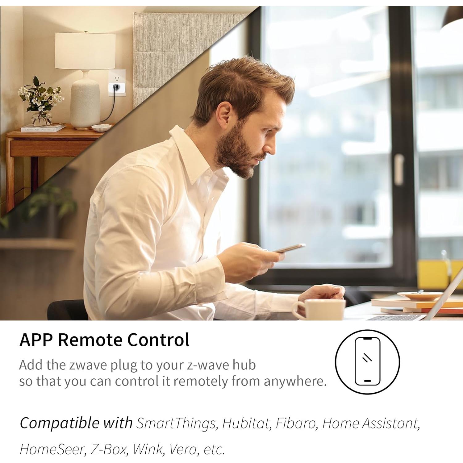 Enchufe Inteligente Z-Wave Minoston MP31Z, 396m Alcance