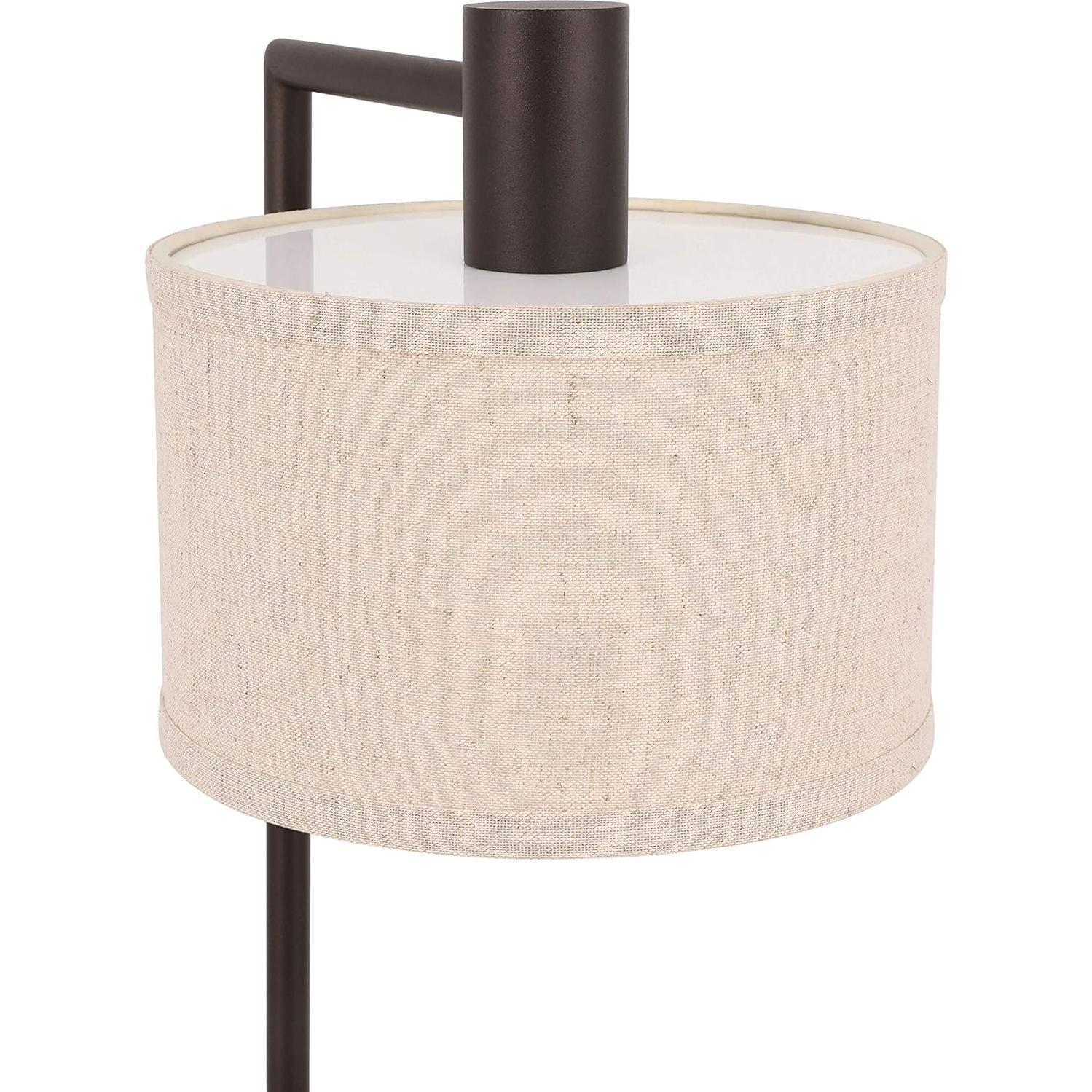 Lámpara de Mesa XiNBEi Bronce Oscuro con USB 55.9 cm