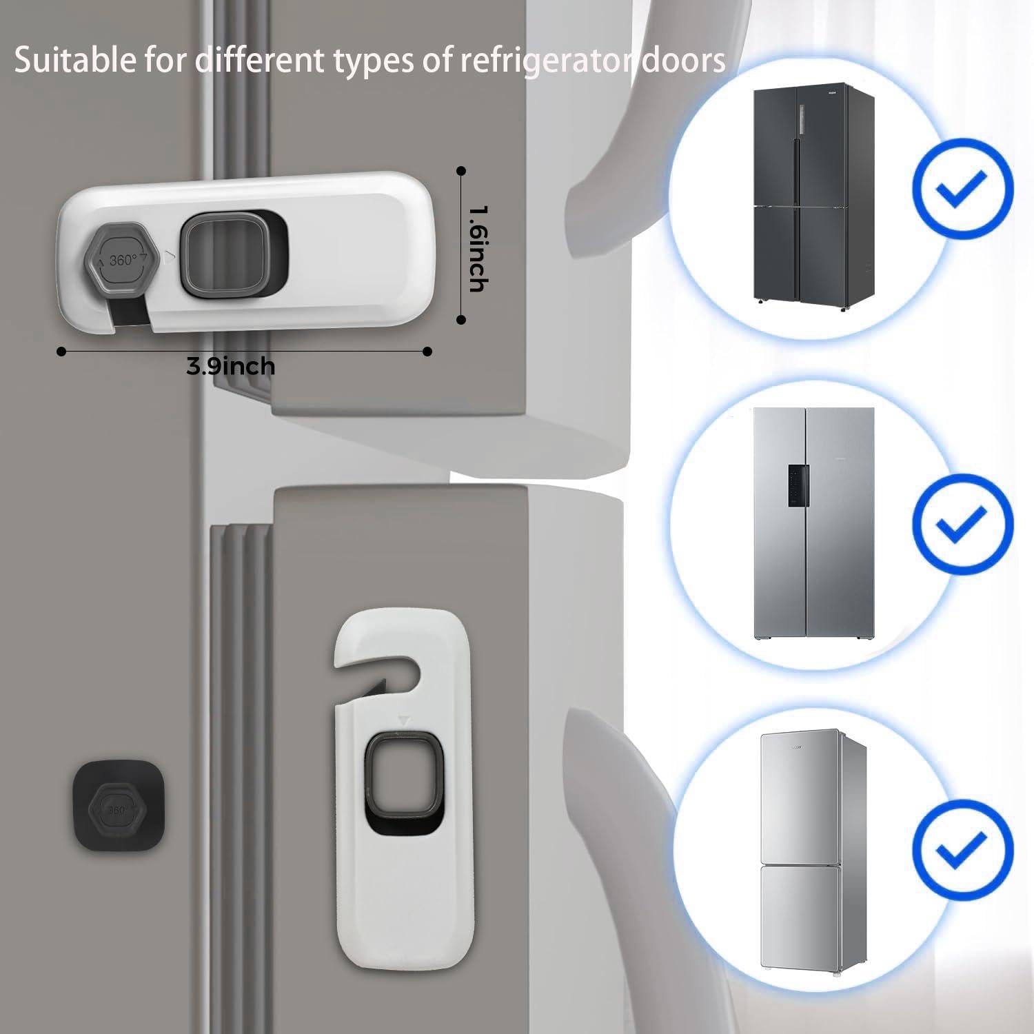 Cerraduras de Refrigerador a Prueba de Niños HFengQ - 2 Pack