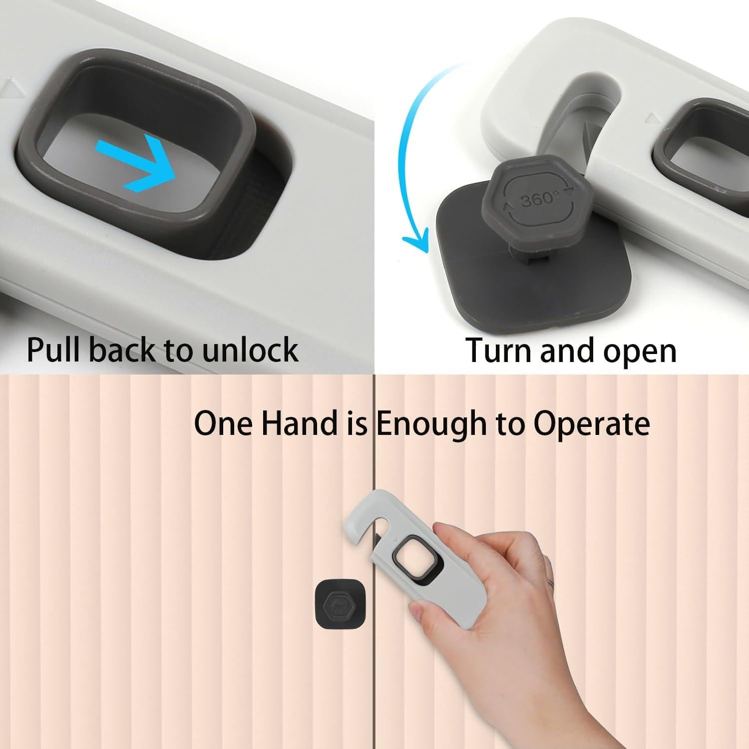 Cerraduras de Refrigerador a Prueba de Niños HFengQ - 2 Pack