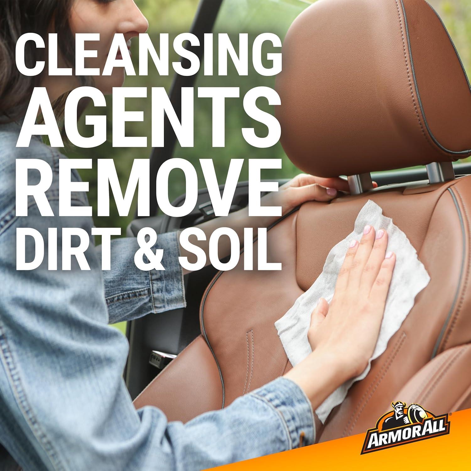 Toallitas Limpiadoras de Cuero Armor All - 20 Unidades