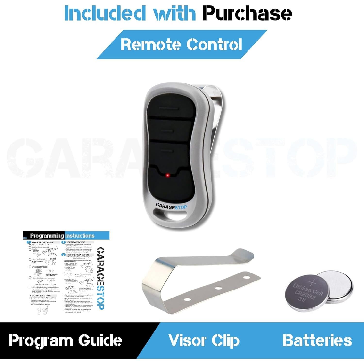 Control Remoto Garage Stop G3T-BX G3T-R para Genie Intellicode