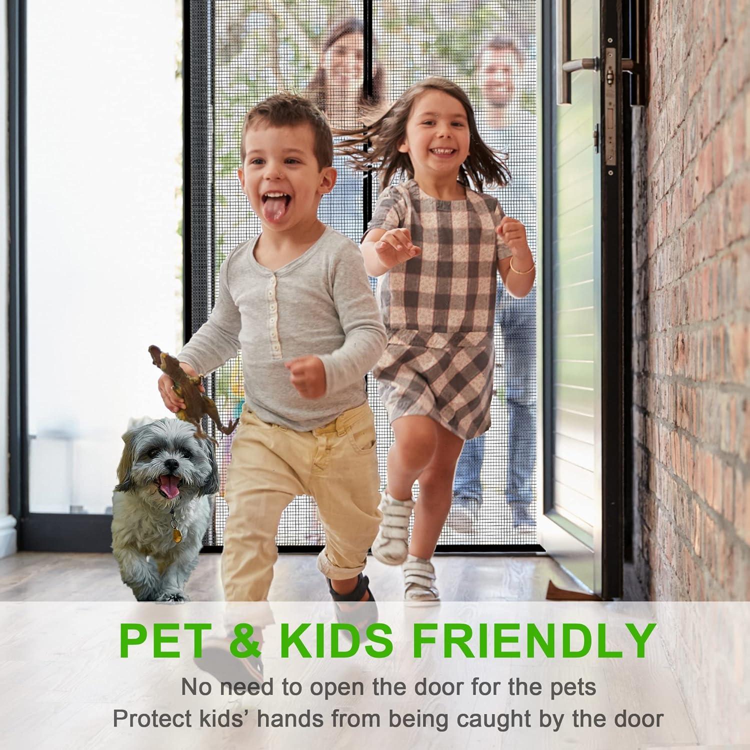 Puerta de Malla Magnética Firguny 34x81 cm Alta Resistencia