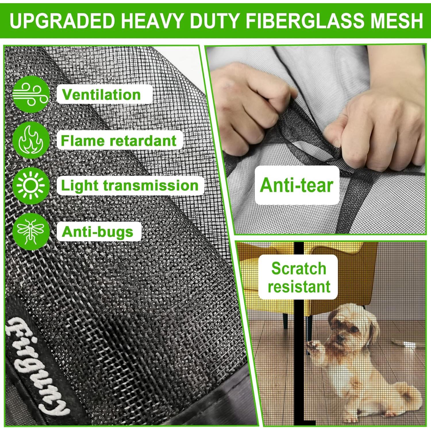 Puerta de Malla Magnética Firguny 34x81 cm Alta Resistencia