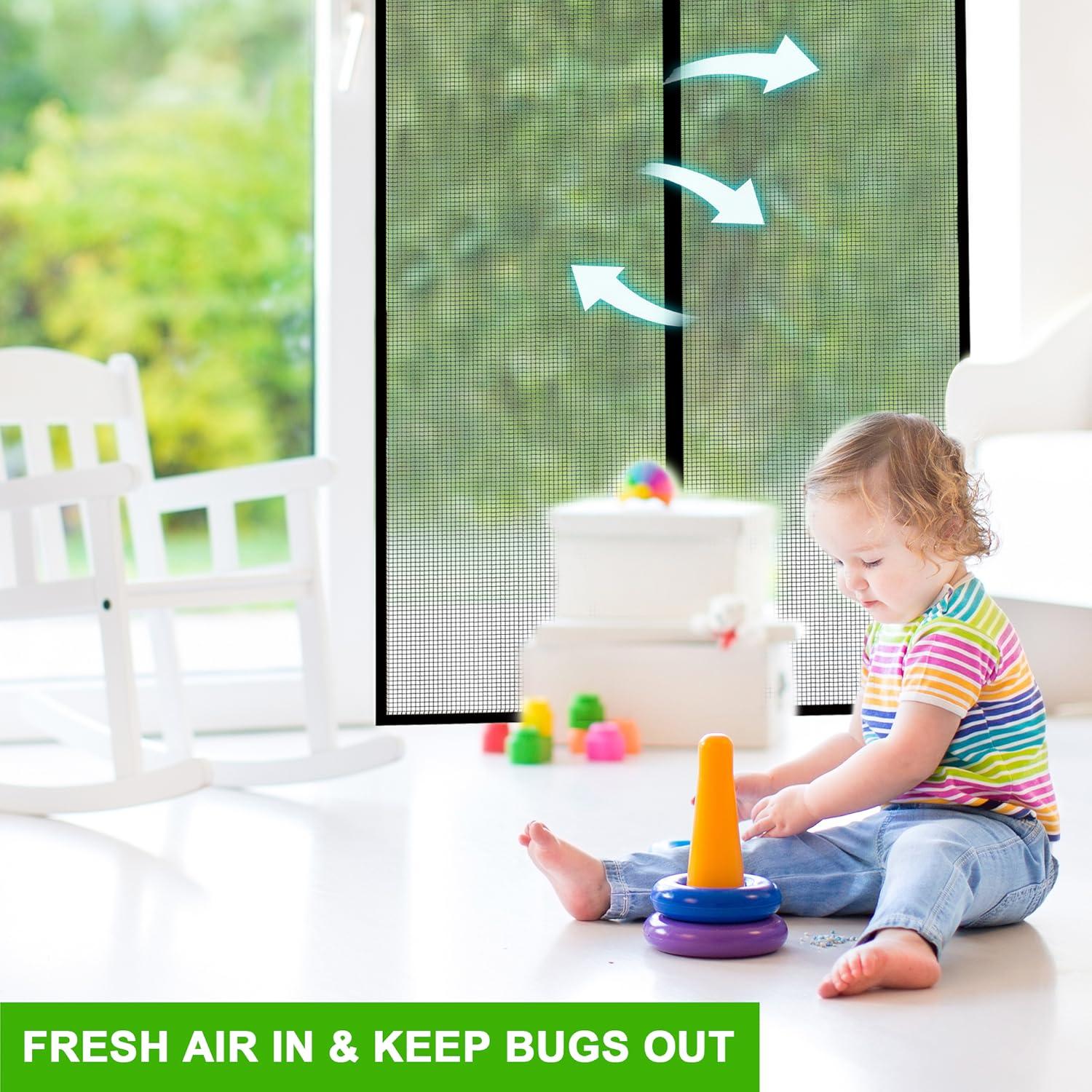 Puerta de Malla Magnética Firguny 34x81 cm Alta Resistencia