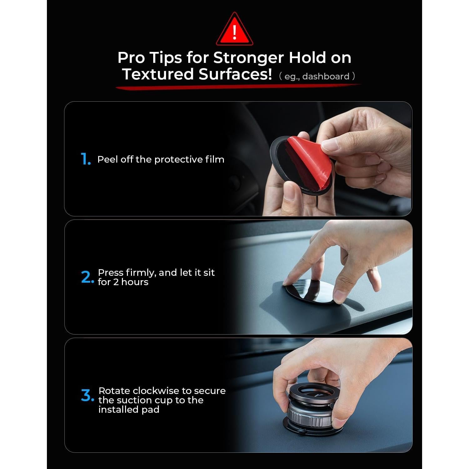 Soporte de Teléfono DIMONCOAT con Ventosa 360° - Negro