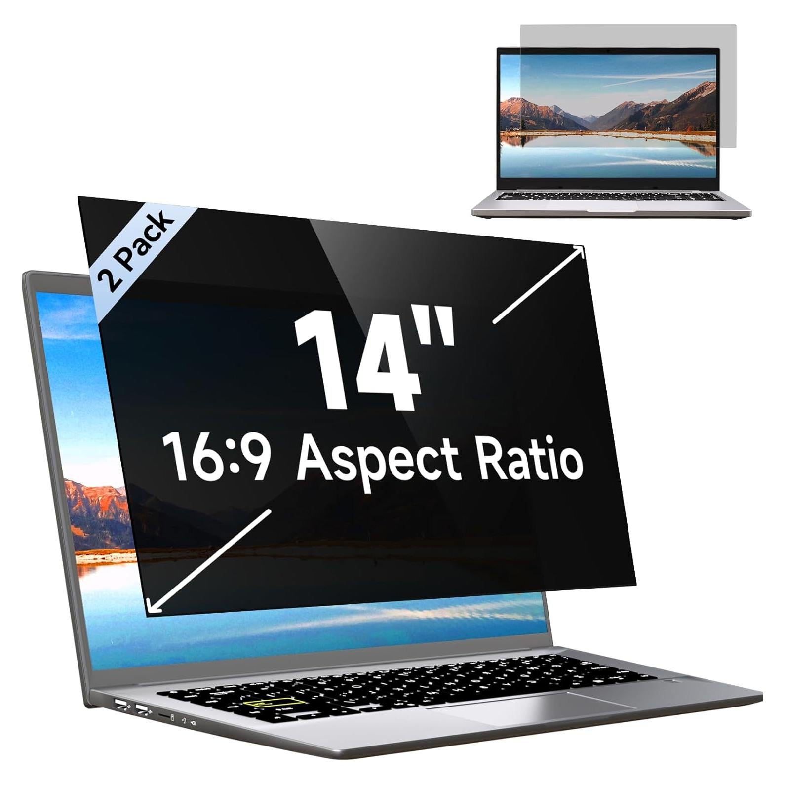 Filtro de Pantalla de Privacidad 14" Mamol Antirreflejo 2 Pack