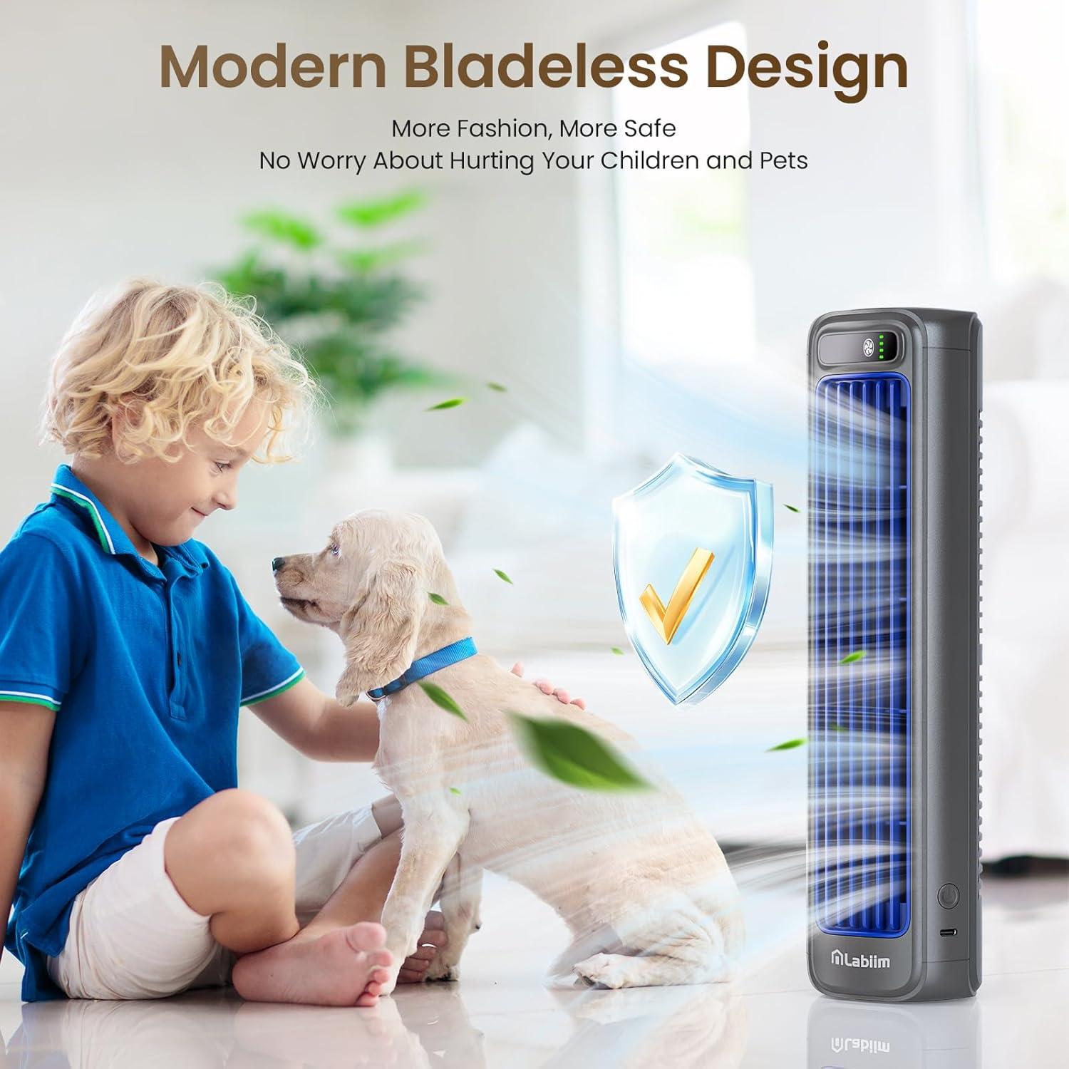 Ventilador de Escritorio Labiim LA-06 Recargable 5000mAh 12"