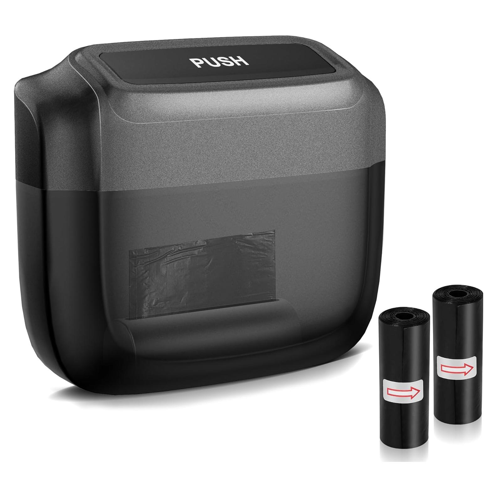 Basurero de coche OUDEW con tapa y 30 bolsas, 18.93L