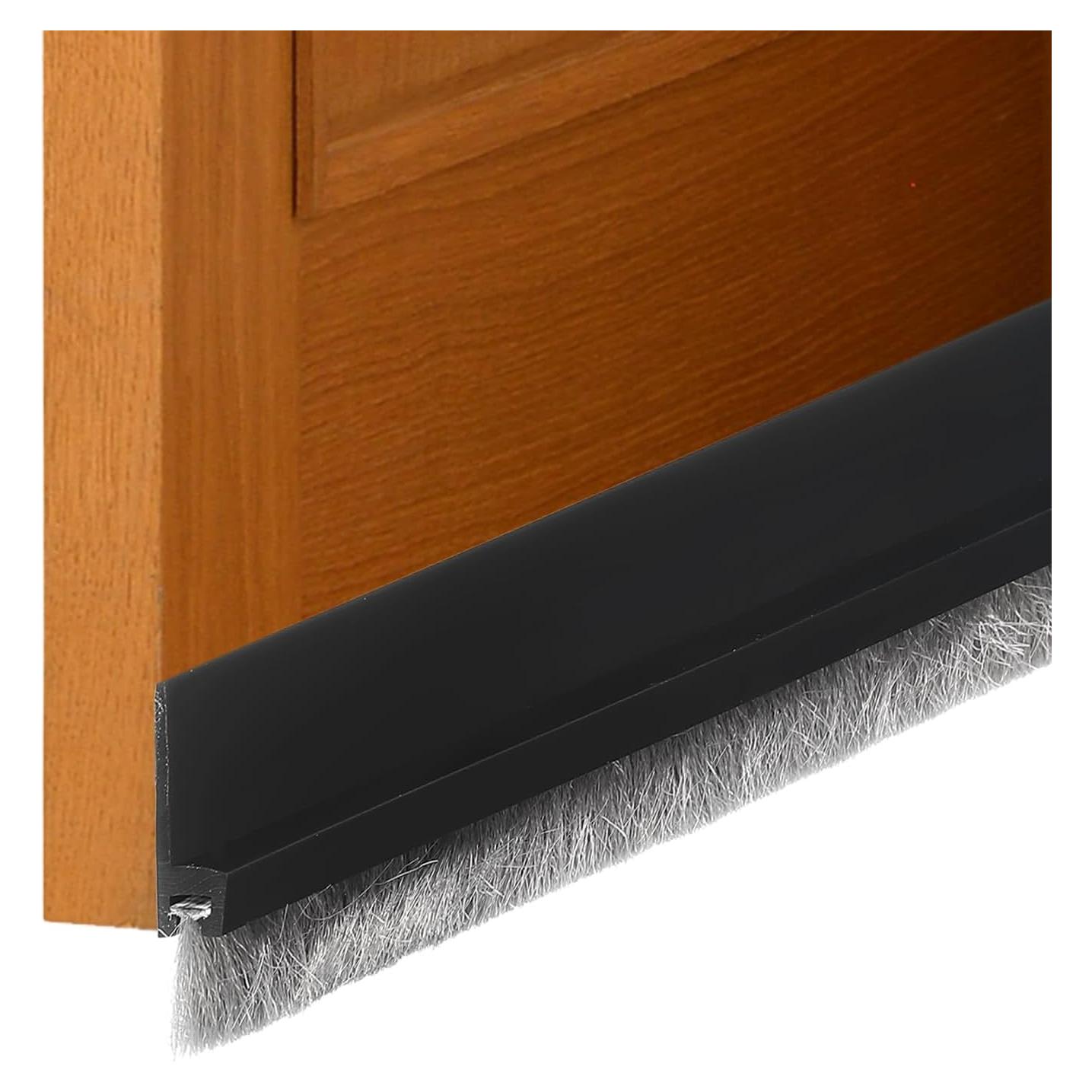 Barrera de Puerta uxcell 100 cm con Adhesivo Aislante Negro