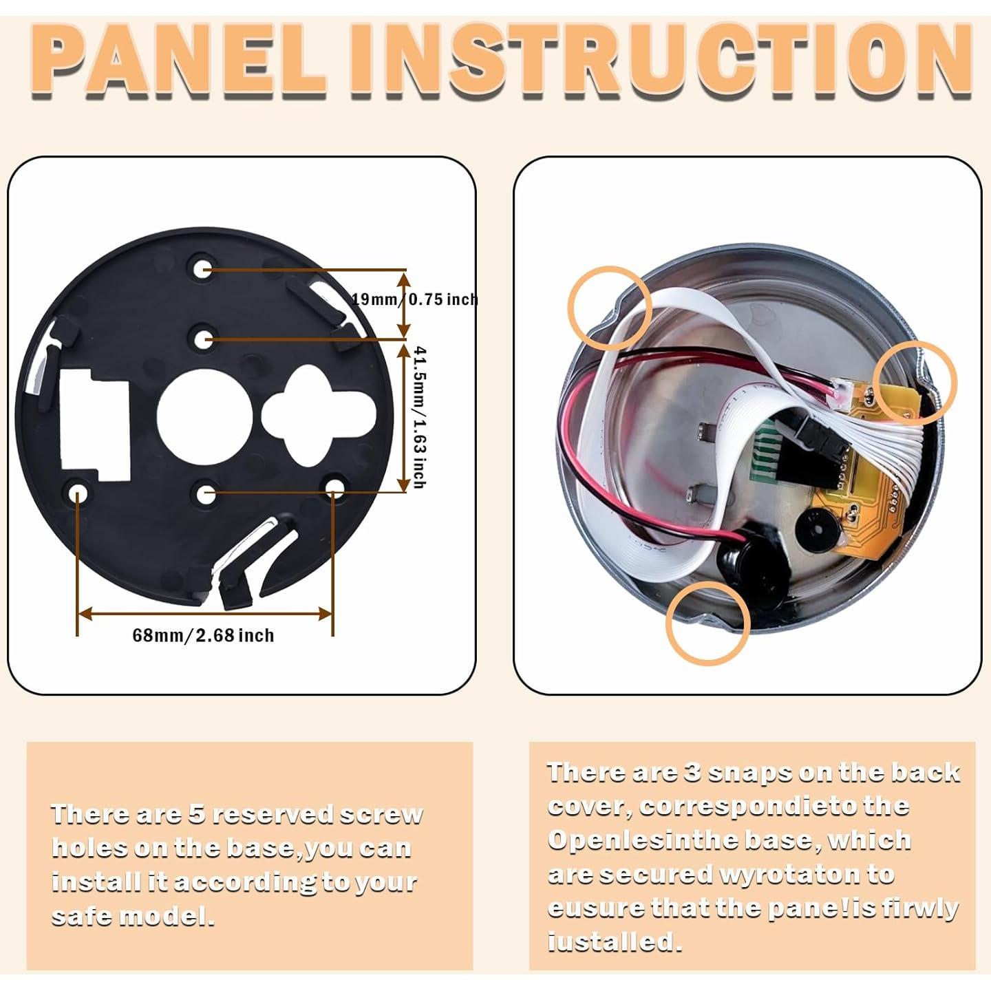 Cerradura Electrónica de Teclado Cromo WAH LIN PARTS 14 Pines
