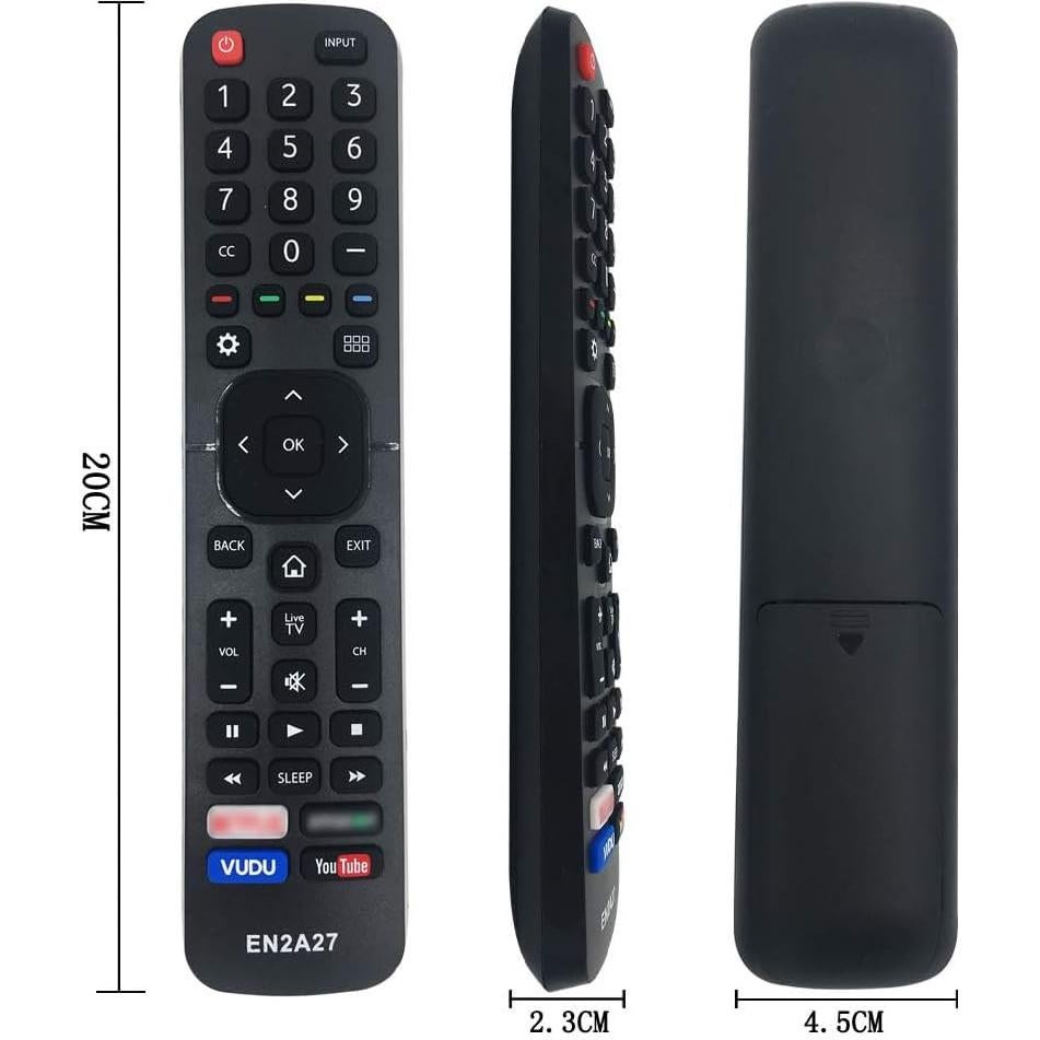 Control Remoto Universal Hisense EN2A27 para Televisores 4K UHD