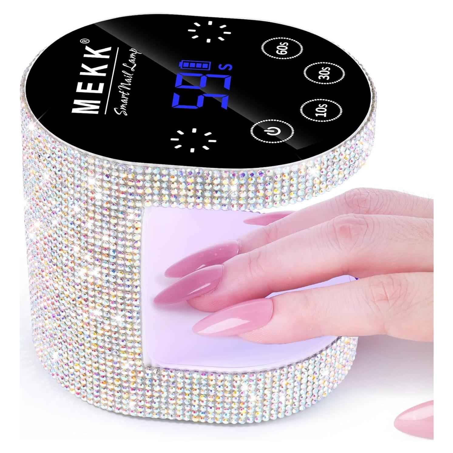 Lámpara de Uñas LED UV MEKK Mini 24W Inalámbrica Blanca