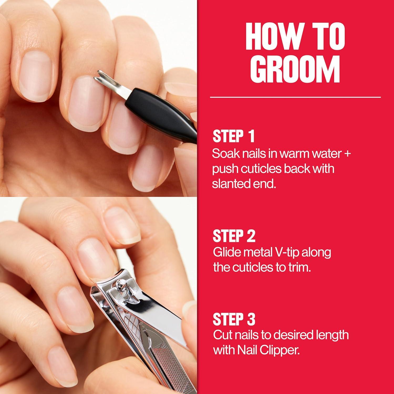 Cortador de Cutículas Revlon Punta V Acero Inoxidable 1 Unidad