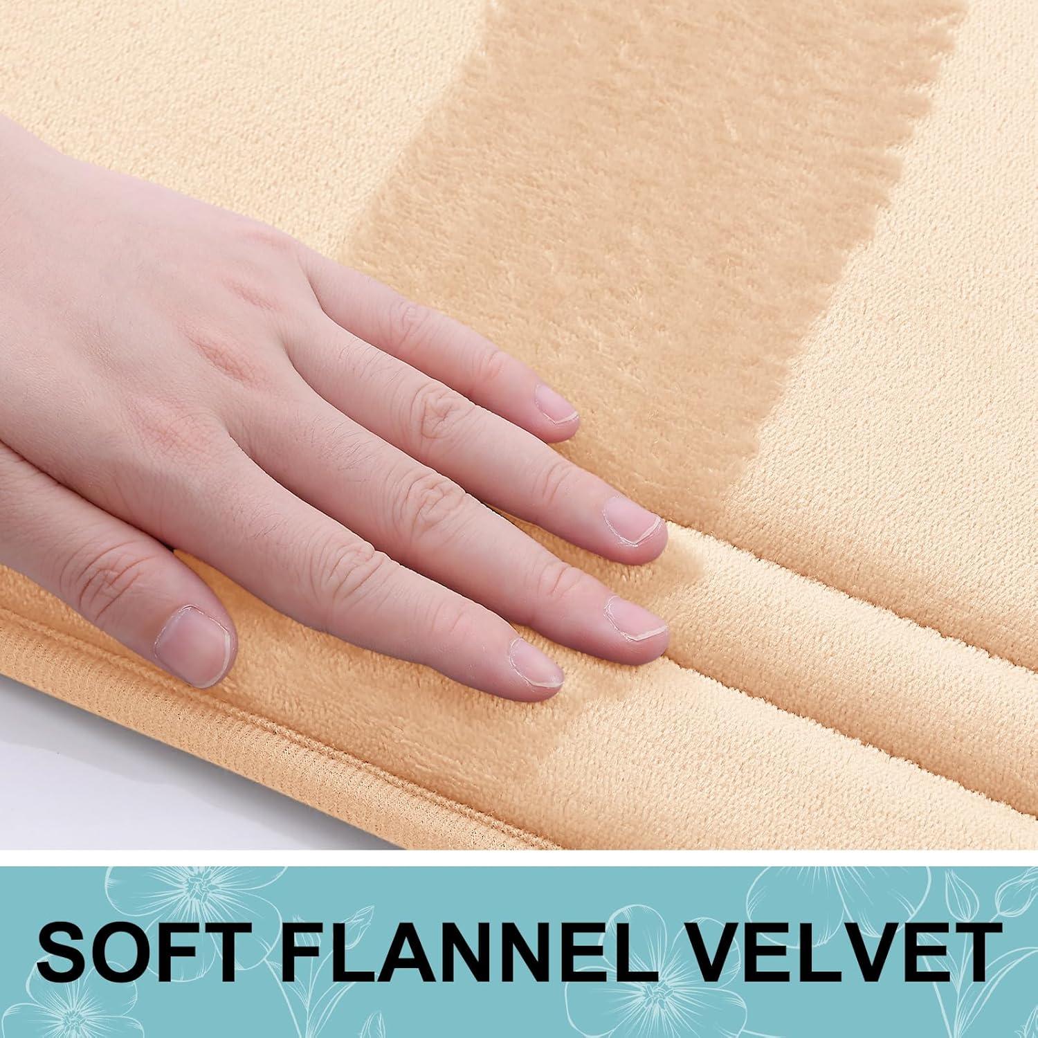 Alfombra de Baño Grandaily 61x41 cm Espuma Viscoelástica Beige