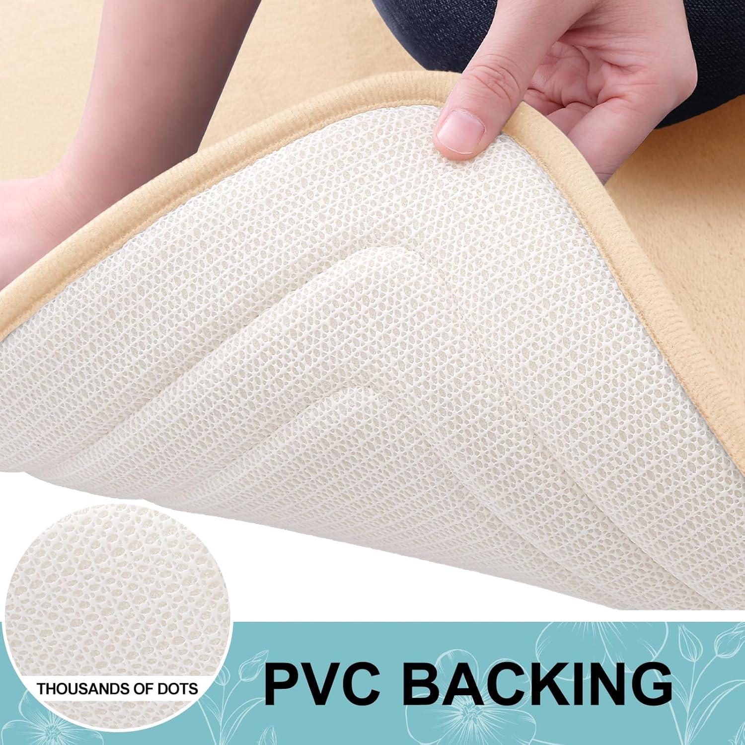 Alfombra de Baño Grandaily 61x41 cm Espuma Viscoelástica Beige