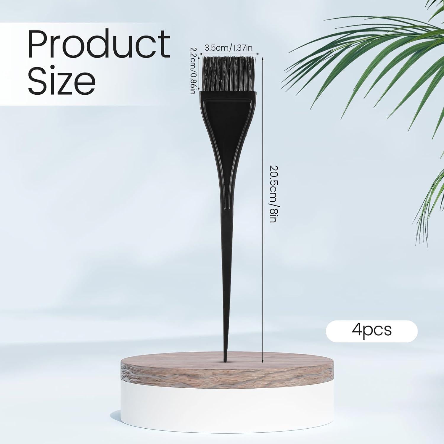 4 Brochas para Tinte de Cabello Aeaocvo, Aplicación Precisa