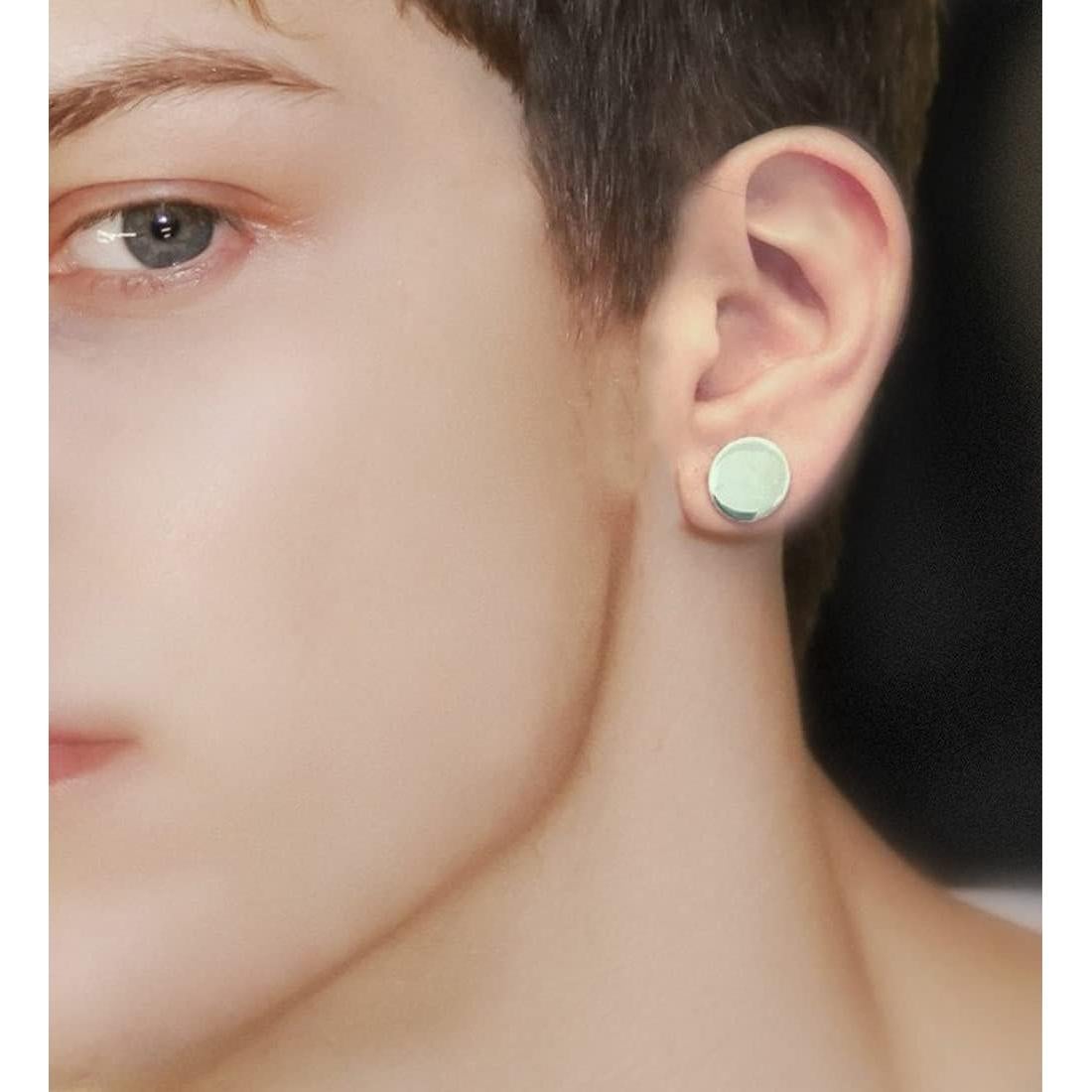 Aretes de Clip Magnéticos Longita - 6 Pares Falsos para Hombres