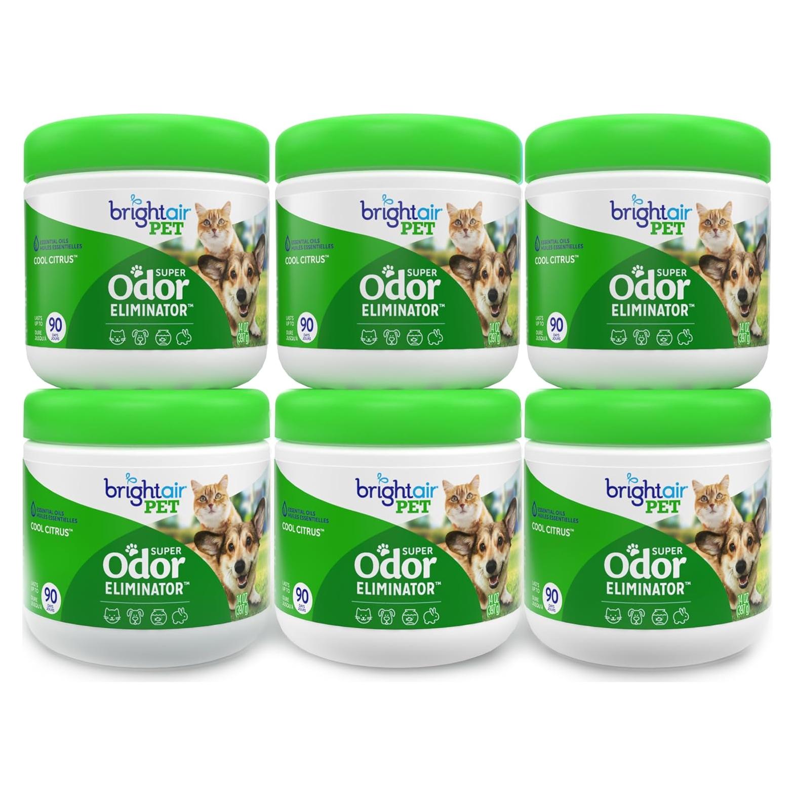 Eliminador de Olores Bright Air 14 oz Cítrico Fresco - 6 Piezas