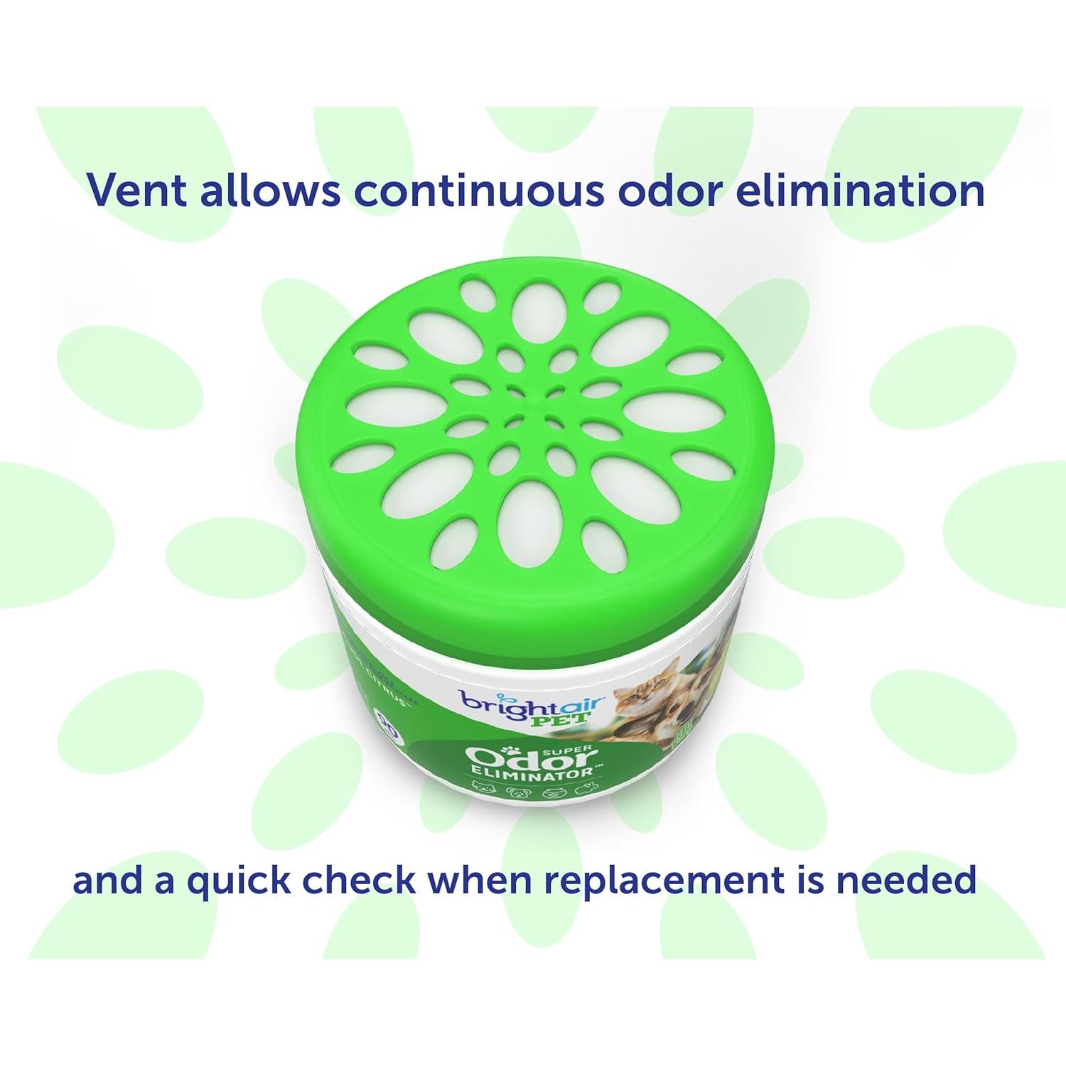 Eliminador de Olores Bright Air 14 oz Cítrico Fresco - 6 Piezas