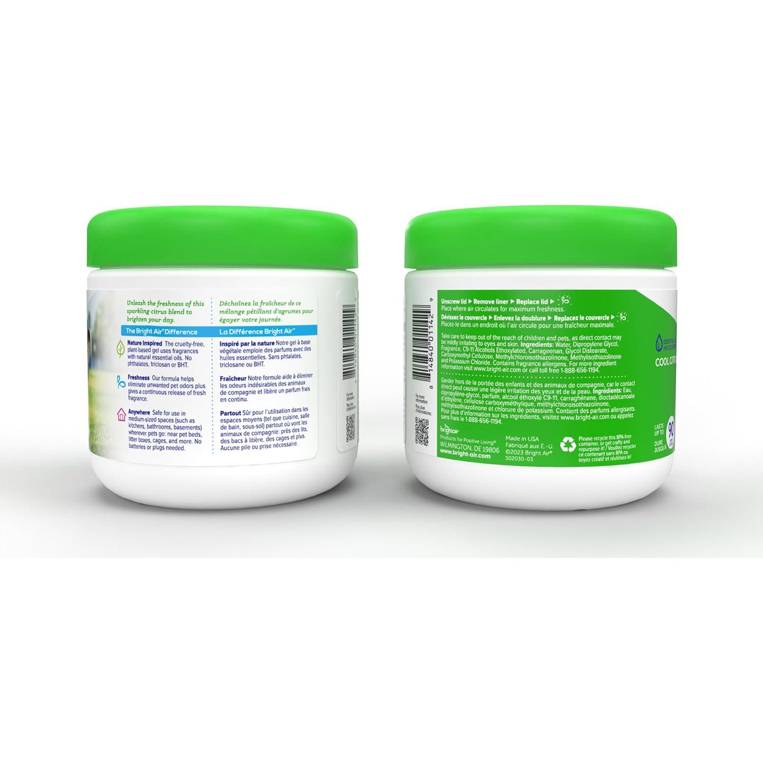 Eliminador de Olores Bright Air 14 oz Cítrico Fresco - 6 Piezas