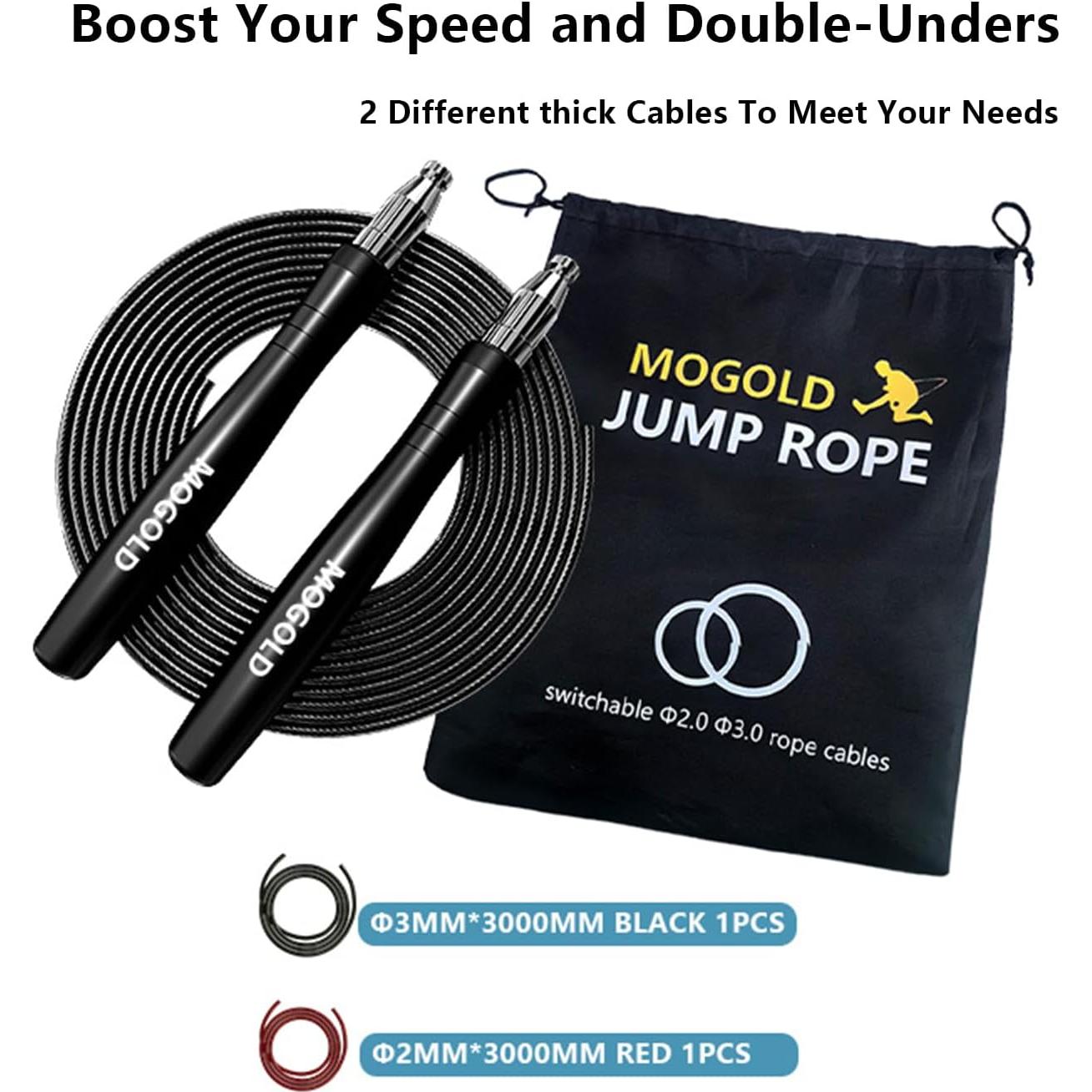 Cuerda para Saltar MOGOLD T08 Ajustable Autolock 3m