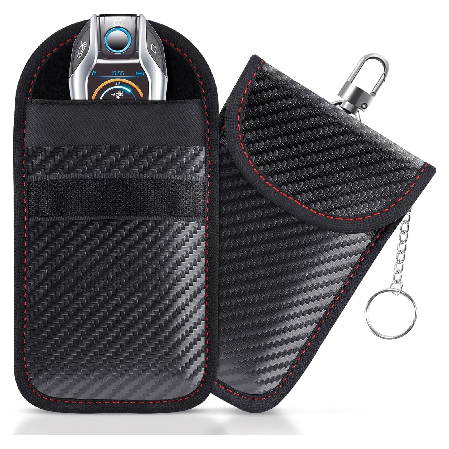 Bolsa Faraday Lanpard para Llave - 2 Paquetes, Doble Capa