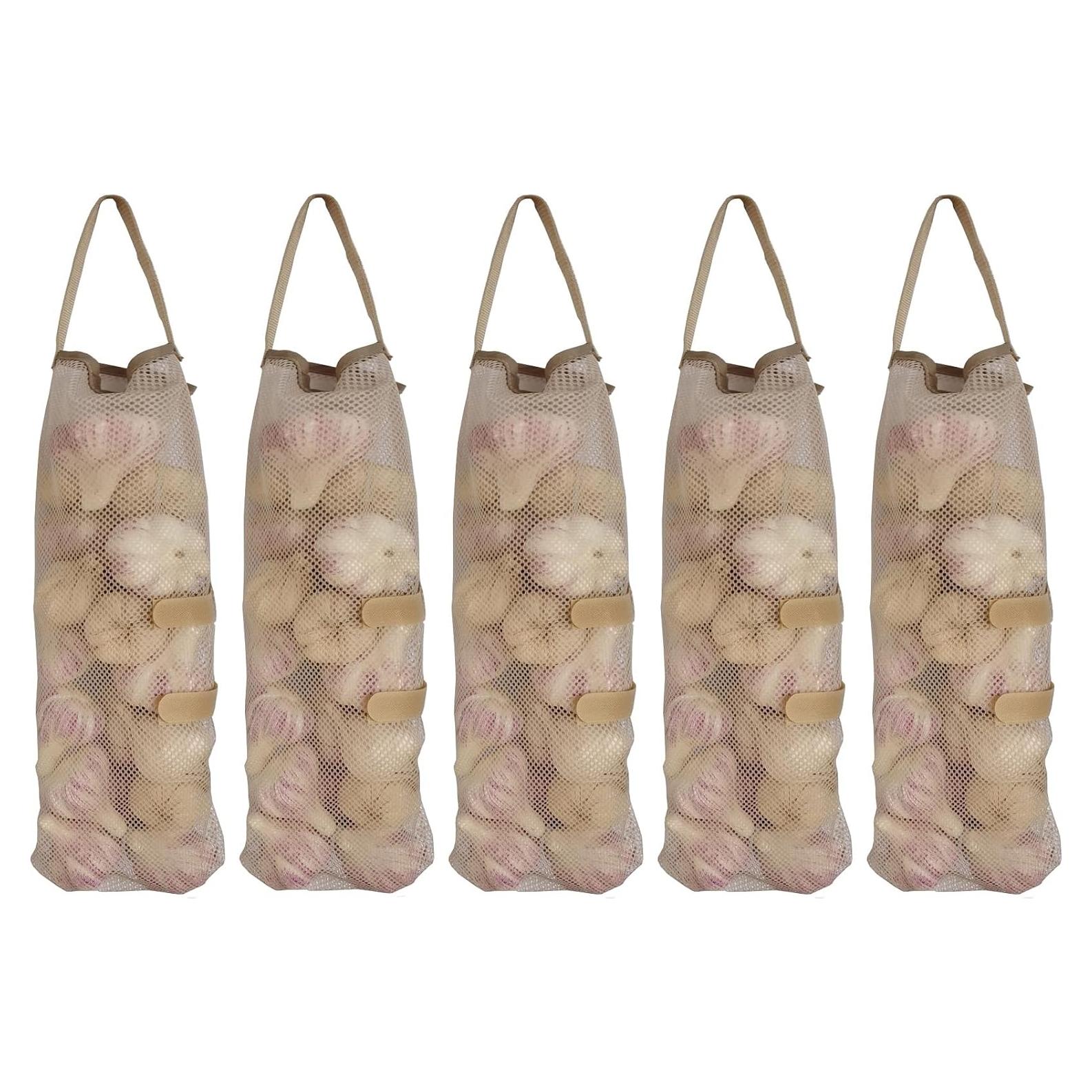 Bolsas de Malla Colgantes SHUYUE 5 Pcs para Frutas y Verduras