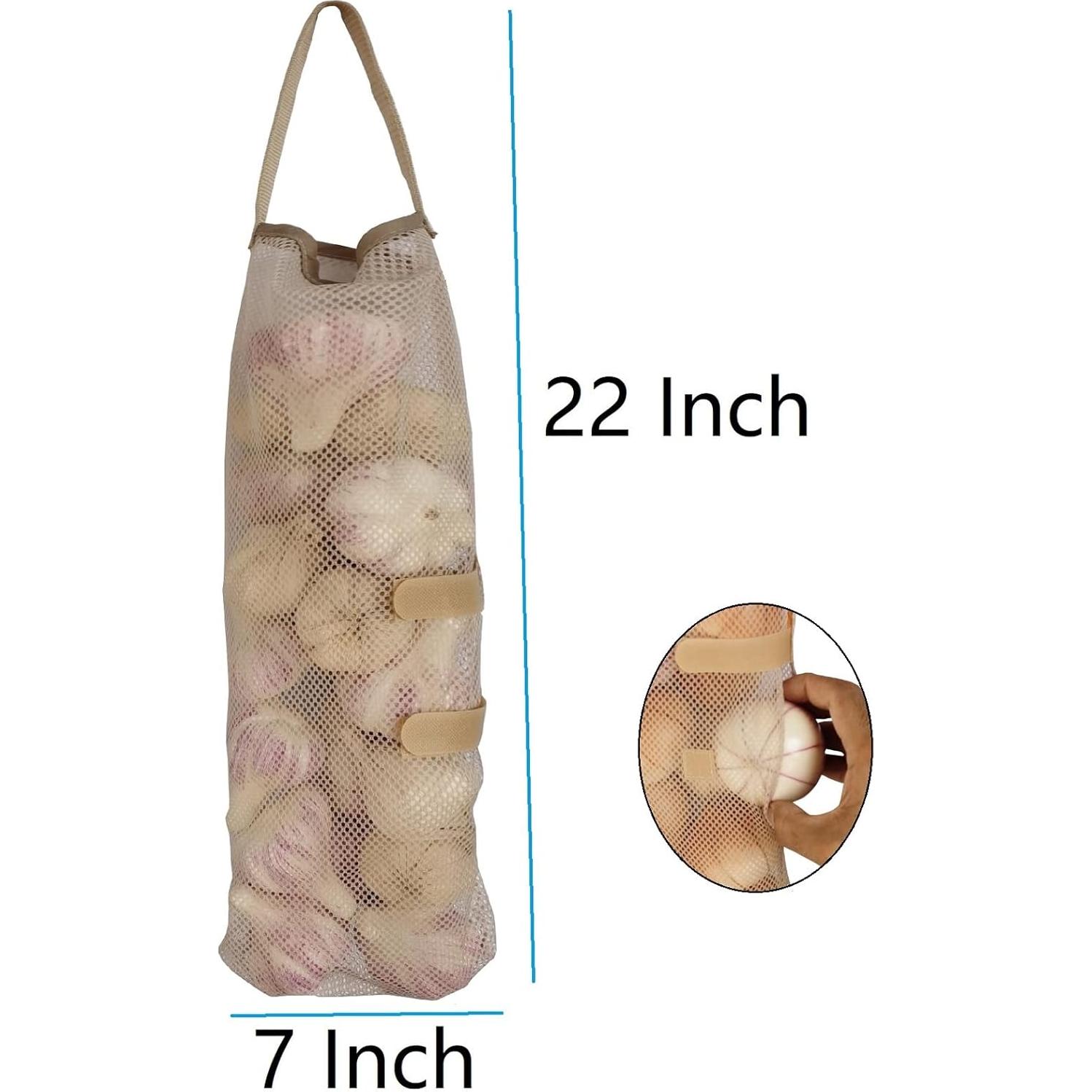 Bolsas de Malla Colgantes SHUYUE 5 Pcs para Frutas y Verduras