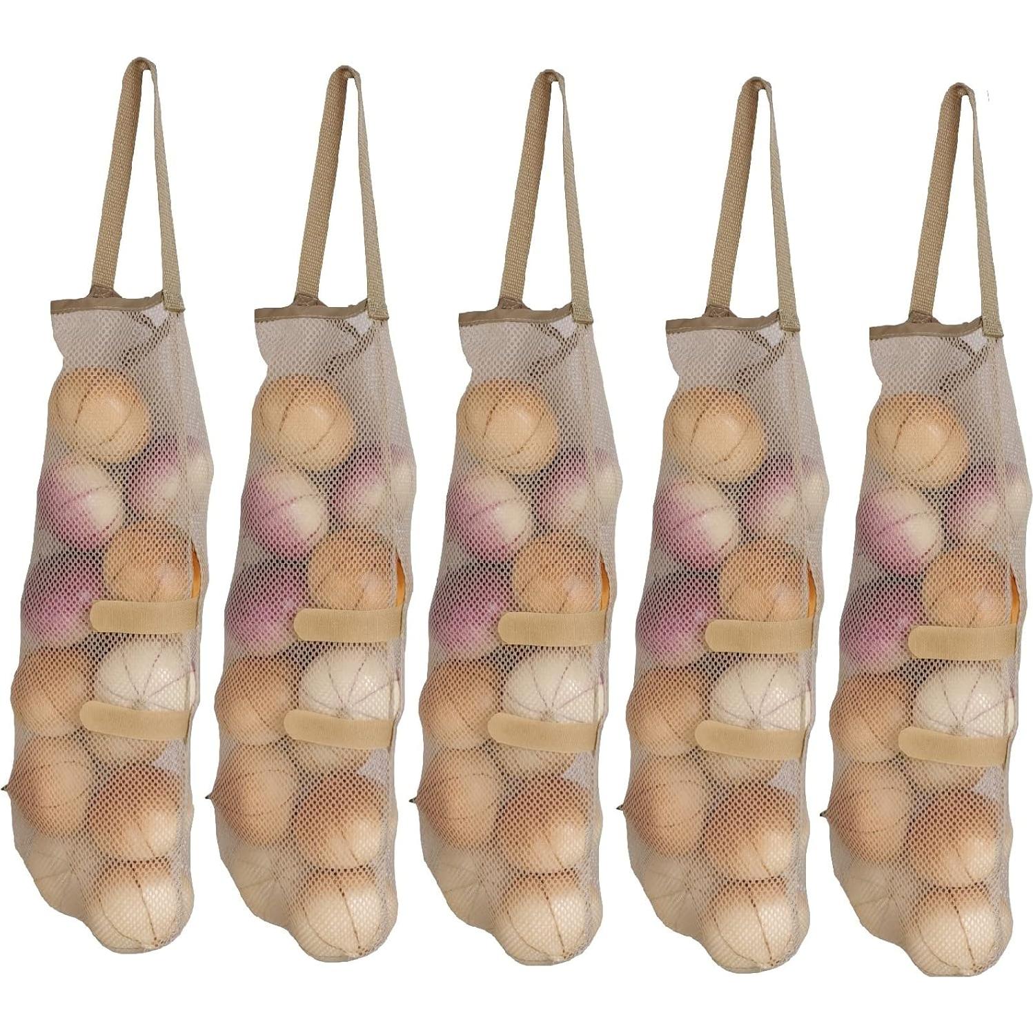 Bolsas de Malla Colgantes SHUYUE 5 Pcs para Frutas y Verduras