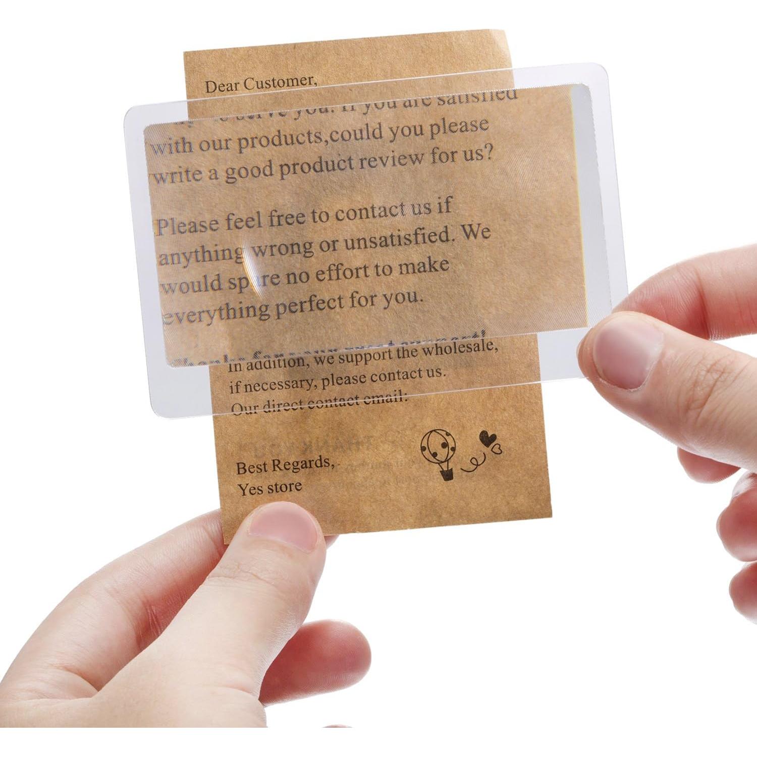 Lente Fresnel Hestya 3X Portátil para Lectura y Experimentos