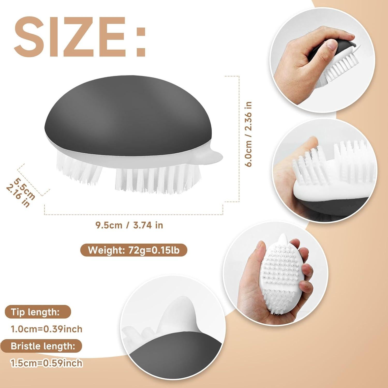 Paquete de 2 Cepillos de Verduras Kearning Antideslizantes