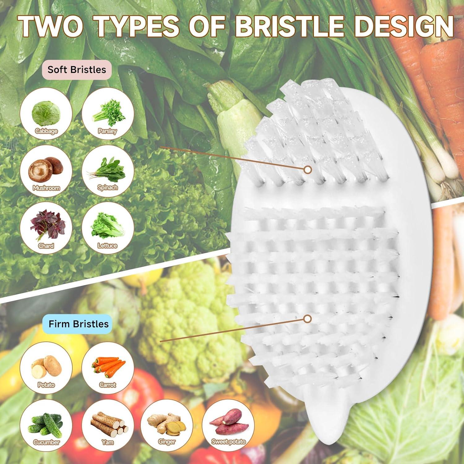 Paquete de 2 Cepillos de Verduras Kearning Antideslizantes