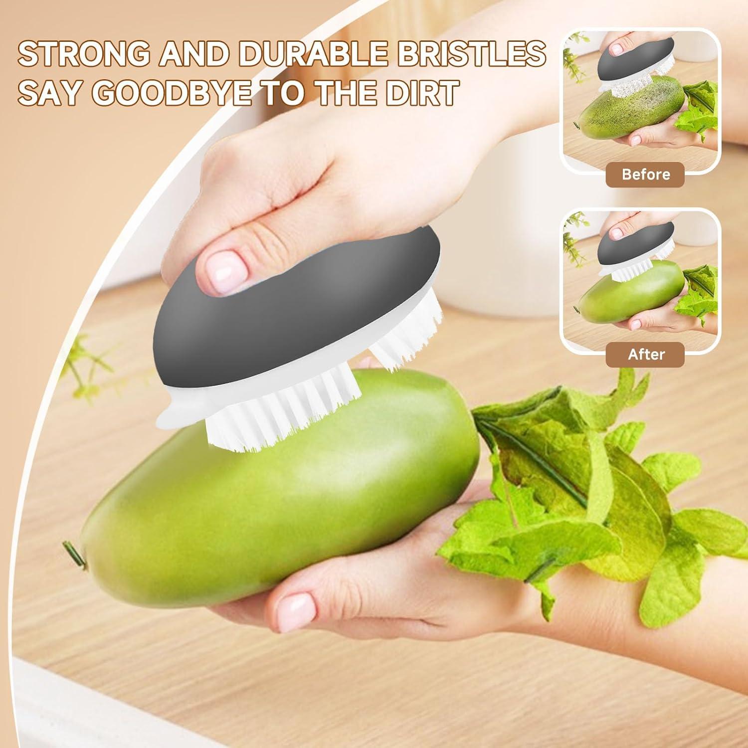 Paquete de 2 Cepillos de Verduras Kearning Antideslizantes