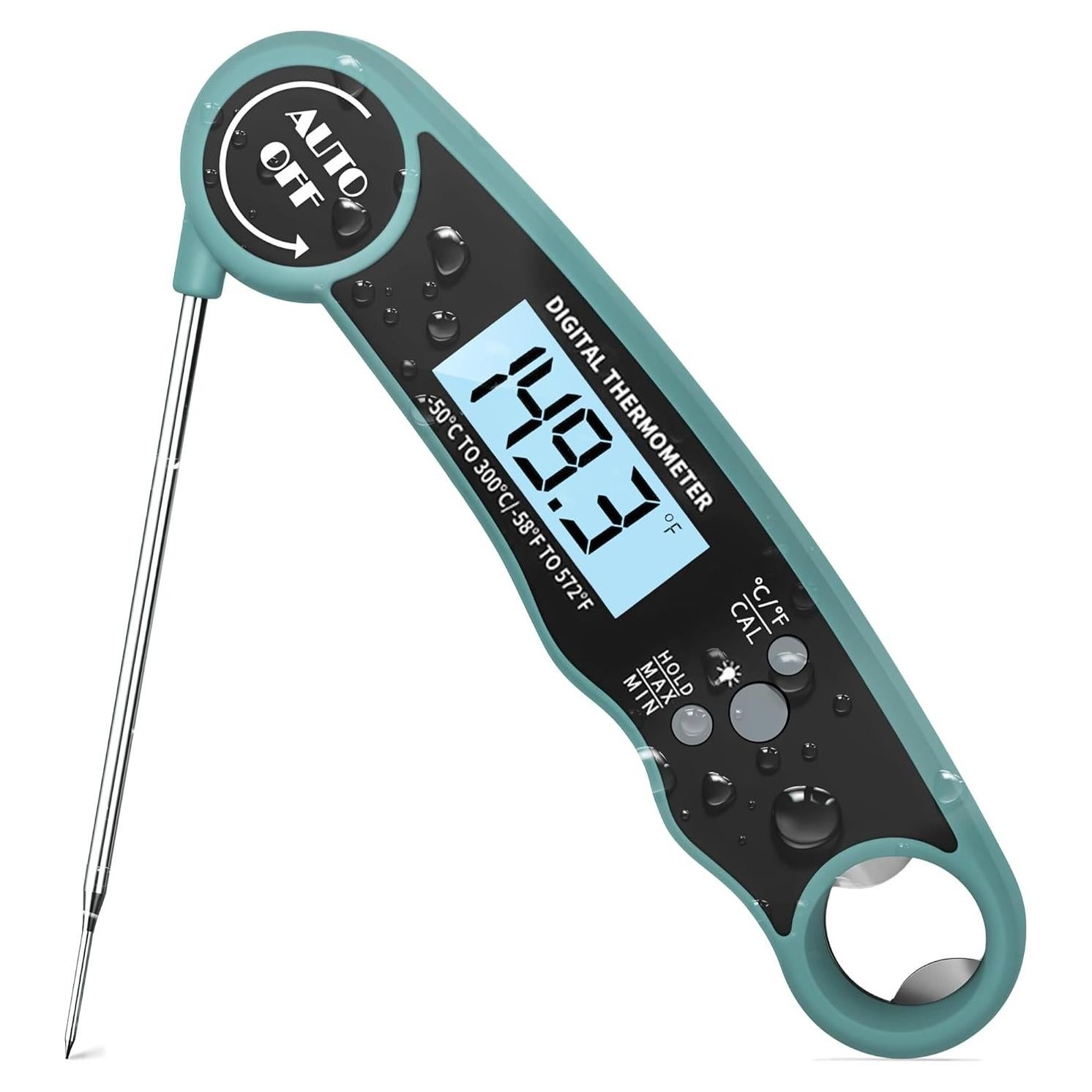 Termómetro Digital de Carne Morning Star IP67 Plegable 12 cm