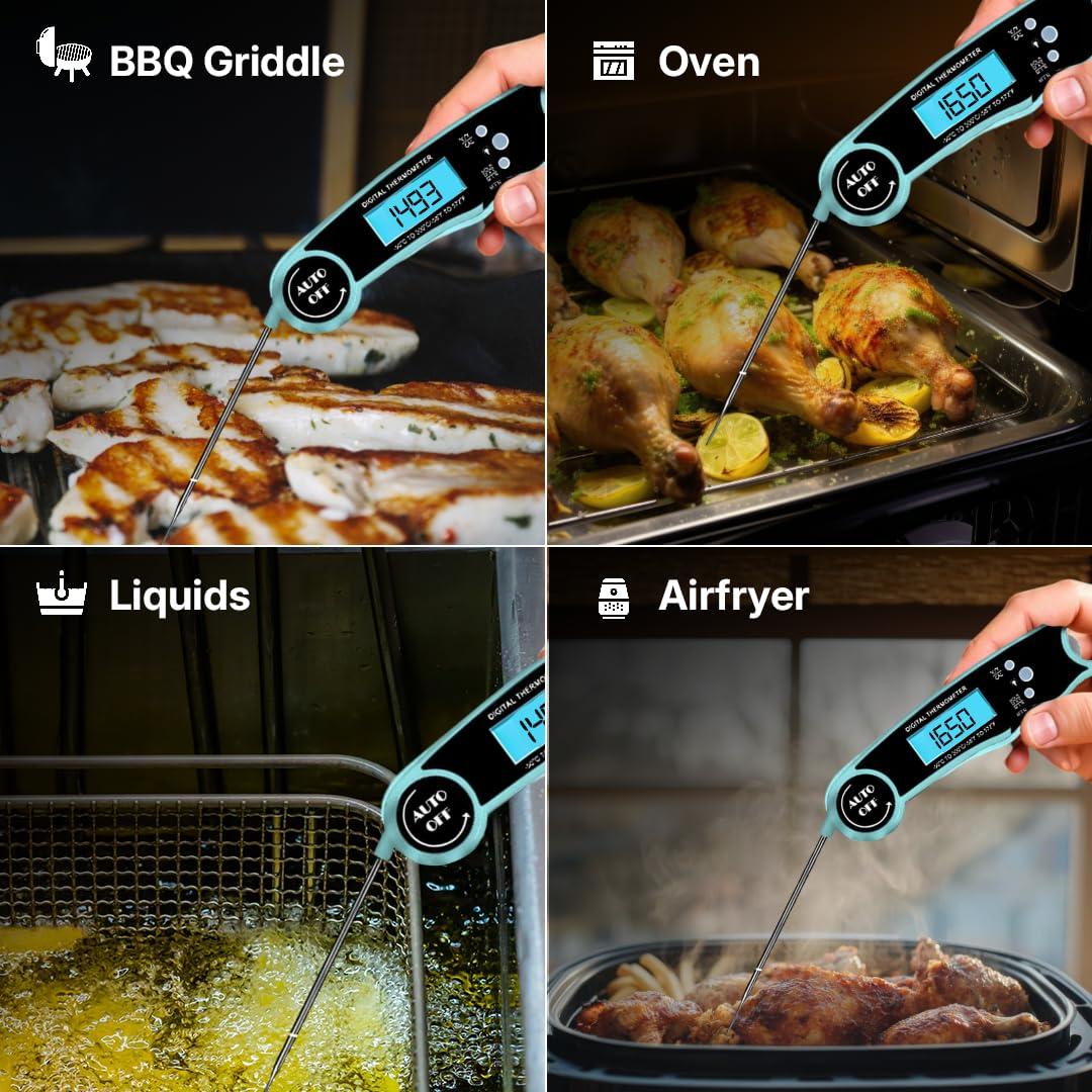 Termómetro Digital de Carne Morning Star IP67 Plegable 12 cm