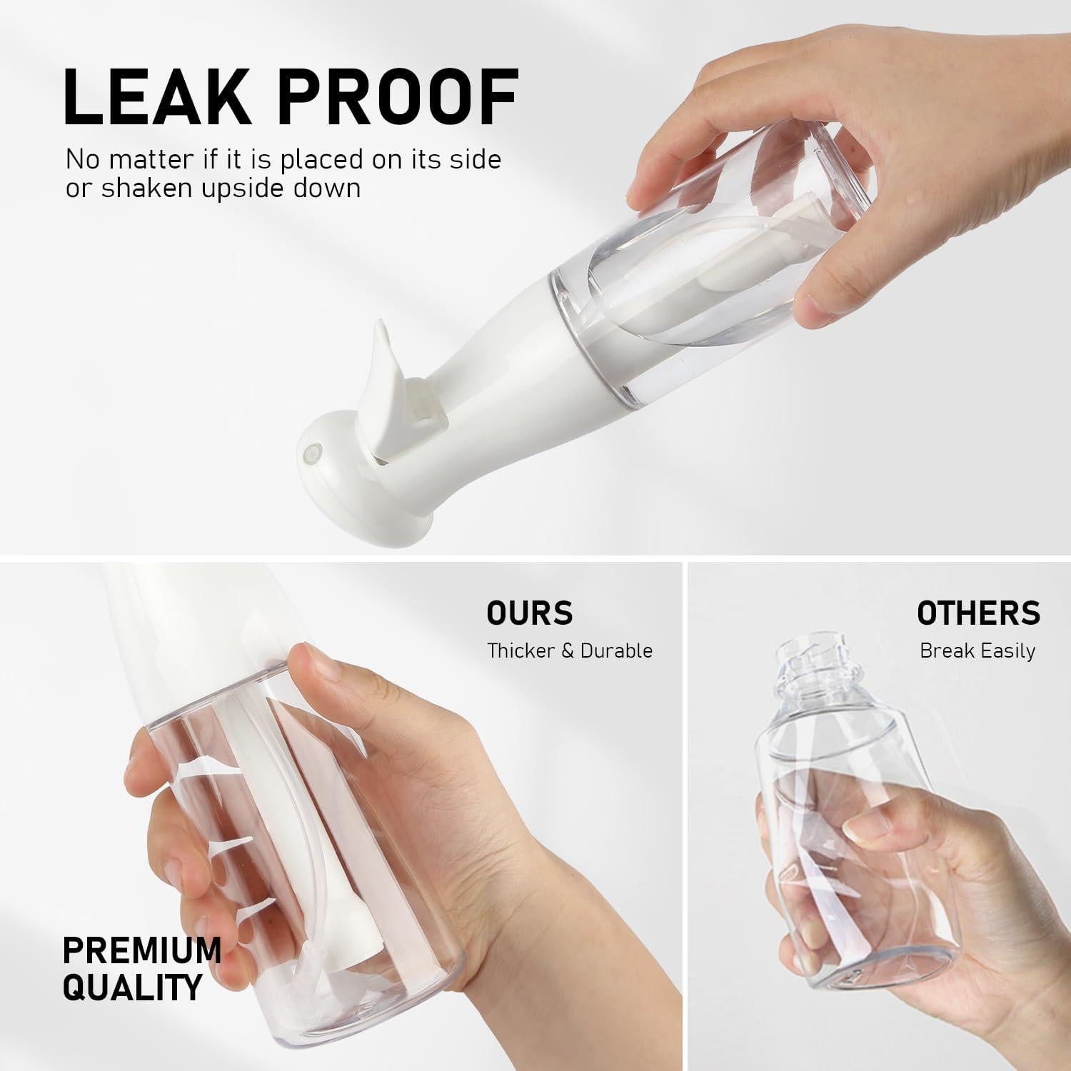 Botella de Spray Bealee 198.4 ml - Rocío Continuo Ultra Fino