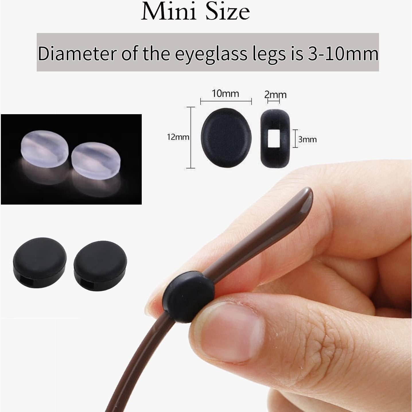 Agarres de Templo de Gafas de Silicona KECHIO Mini Antideslizante