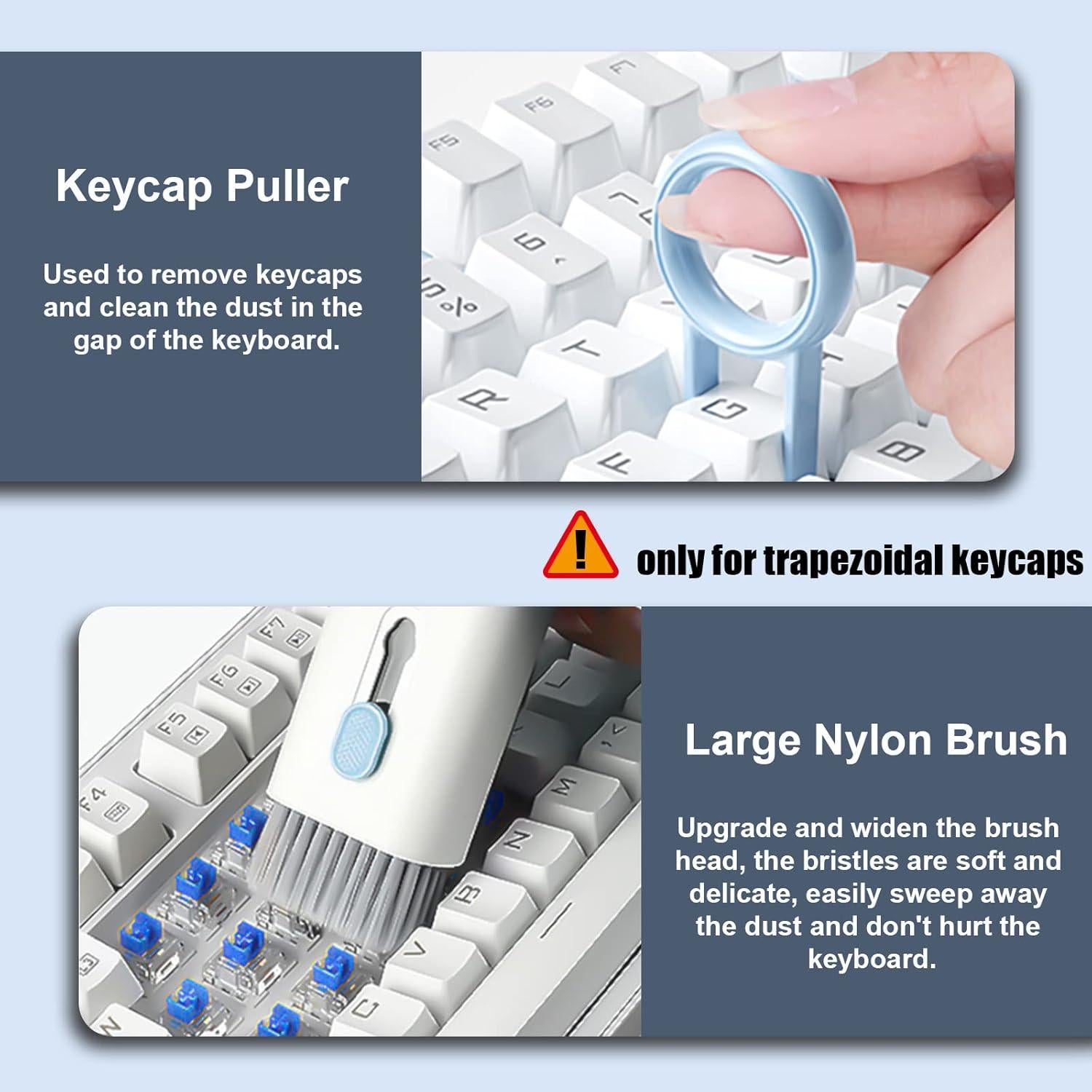 anngrowy Airpod Laptop Screen Keyboard Cleaner Kit Bluetooth Earphones Earbud Airpods3 Pro 2023 Electronic Cleaning Kit iPhone Computer Screen Headset Charging Case iPad Camera Clean Pen Brush Tools