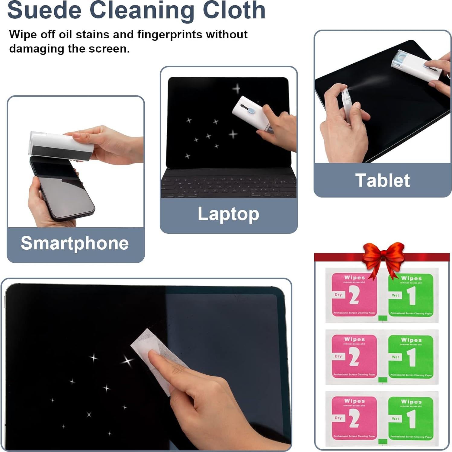 anngrowy Airpod Laptop Screen Keyboard Cleaner Kit Bluetooth Earphones Earbud Airpods3 Pro 2023 Electronic Cleaning Kit iPhone Computer Screen Headset Charging Case iPad Camera Clean Pen Brush Tools