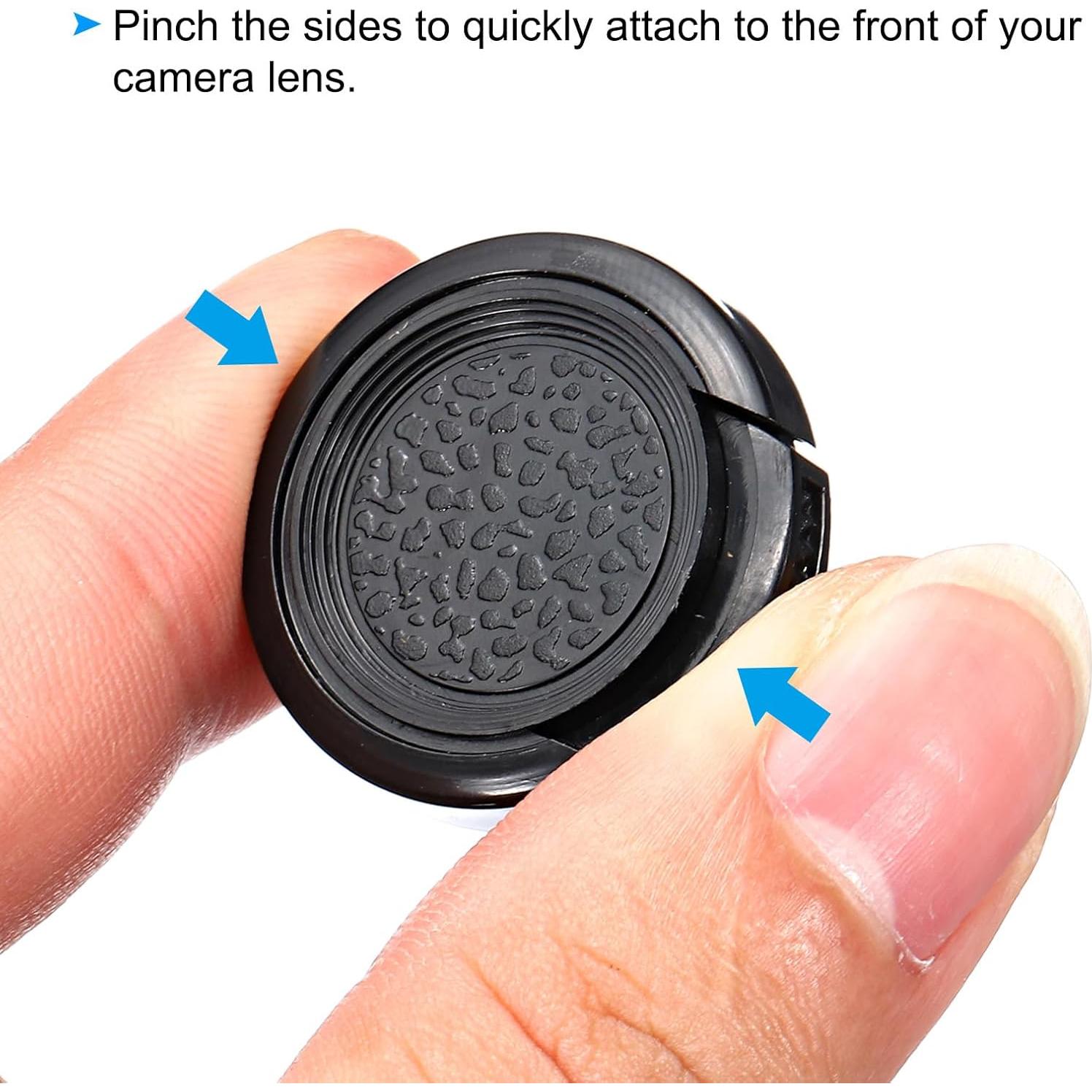 Tapa de Lente PATIKIL 25mm - Paquete de 2 con Paño Microfibra