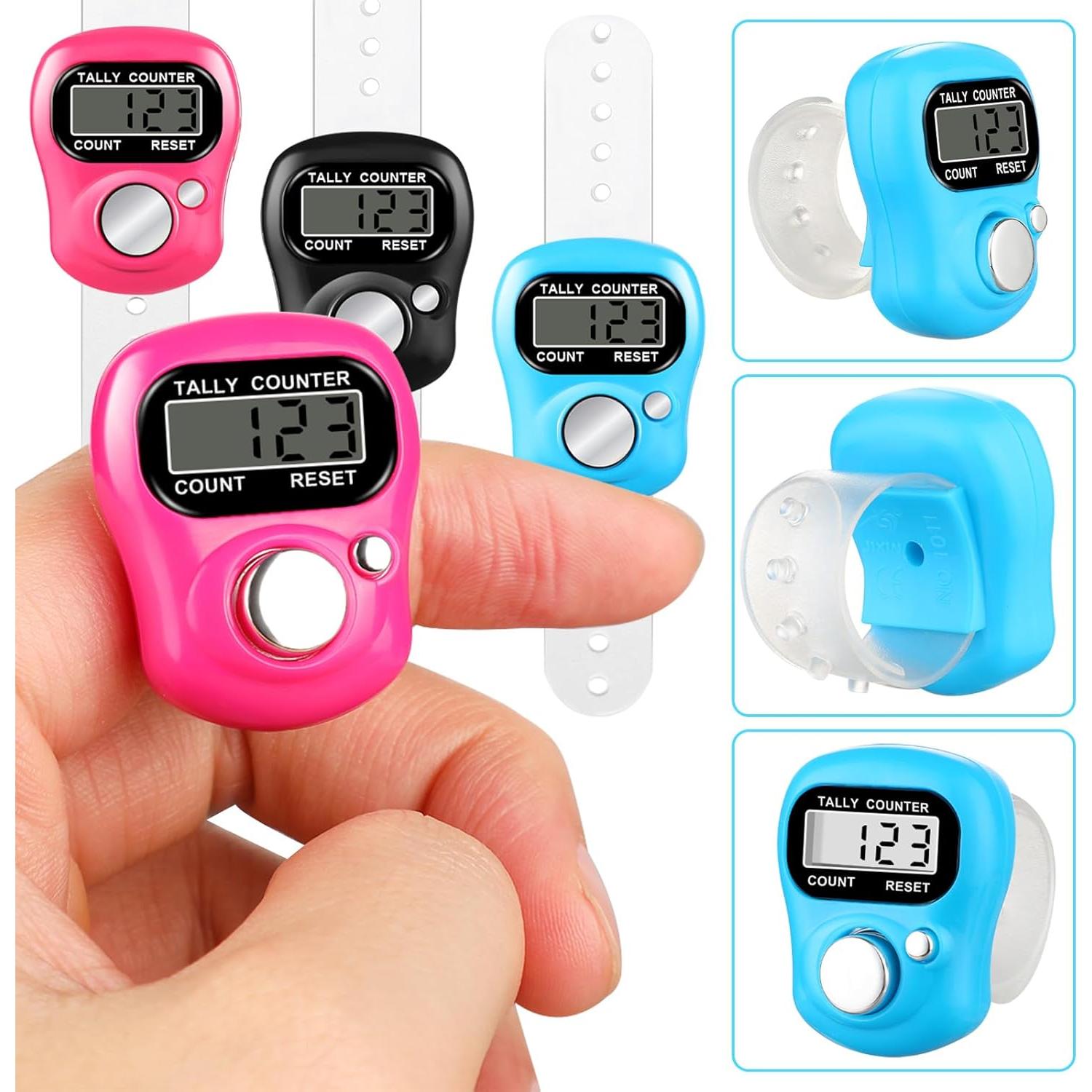 Contador de Dedo Electrónico ALDMIO - 15 Colores, Pantalla Digital