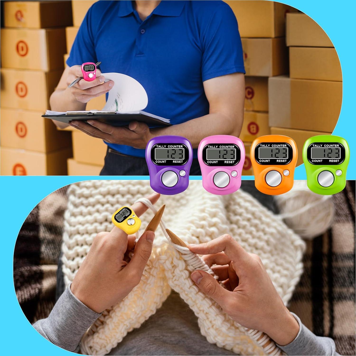 Contador de Dedo Electrónico ALDMIO - 15 Colores, Pantalla Digital