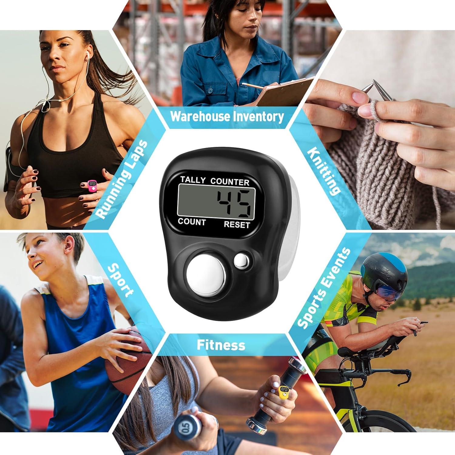 Contador de Dedo Electrónico ALDMIO - 15 Colores, Pantalla Digital