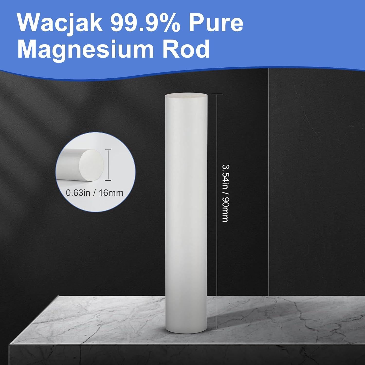 Varillas de Magnesio 99.9% Puras Wacjak - Paquete de 4 para Fuego