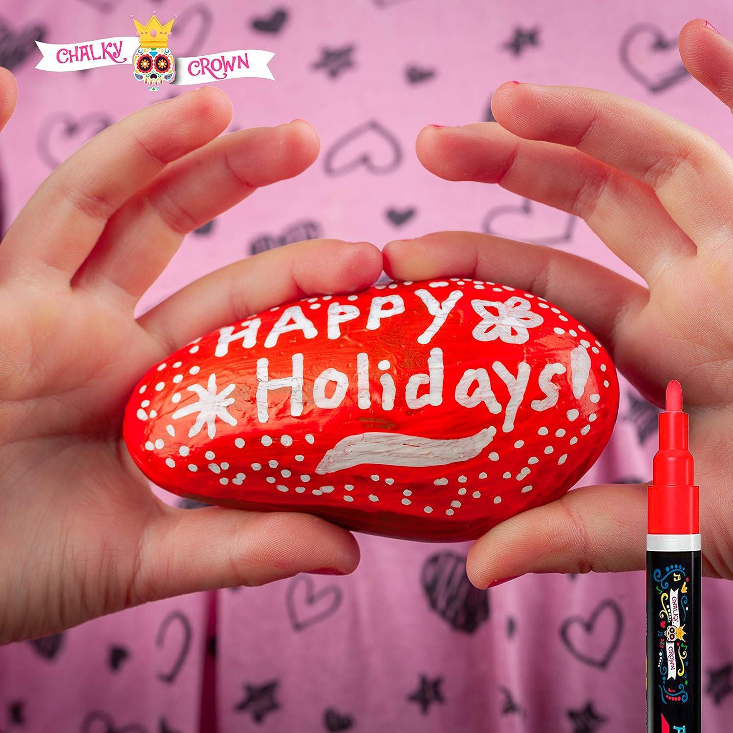 Marcadores de Pintura Acrílica CORONA CHALKY 3mm - Paquete de 12