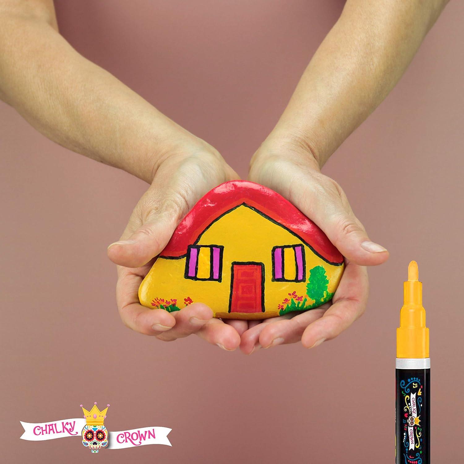 Marcadores de Pintura Acrílica CORONA CHALKY 3mm - Paquete de 12